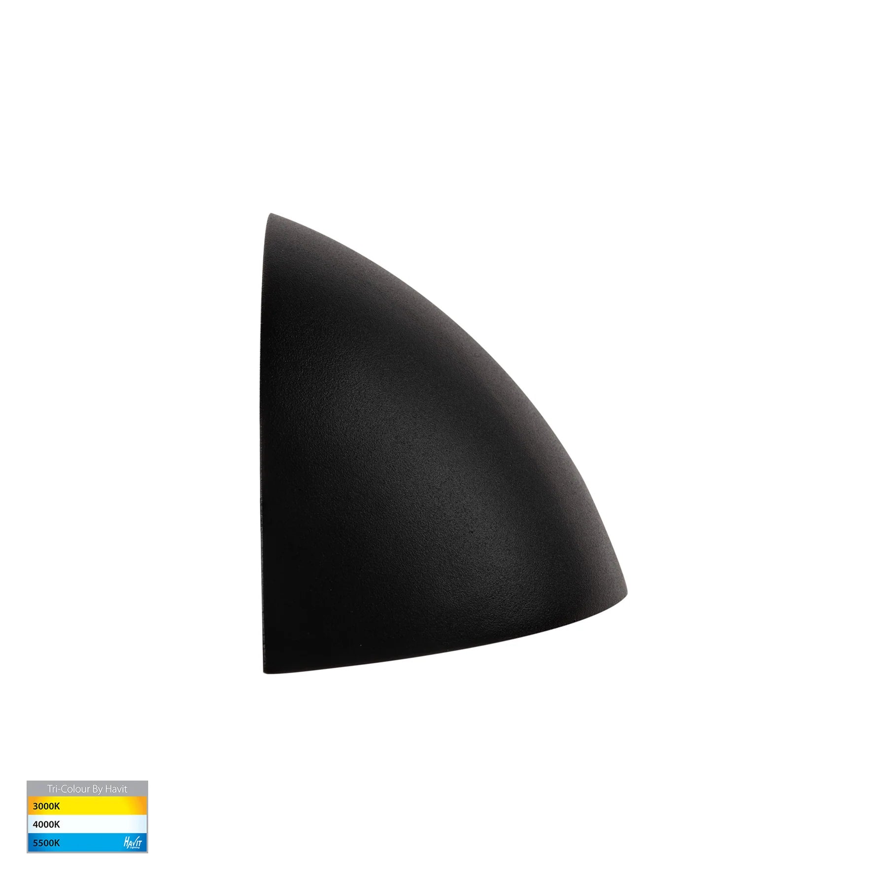 Havit Curva LED Exterior Step Lights Tri- Black 5W 12V IP65- HV3252T-BLK-12V
