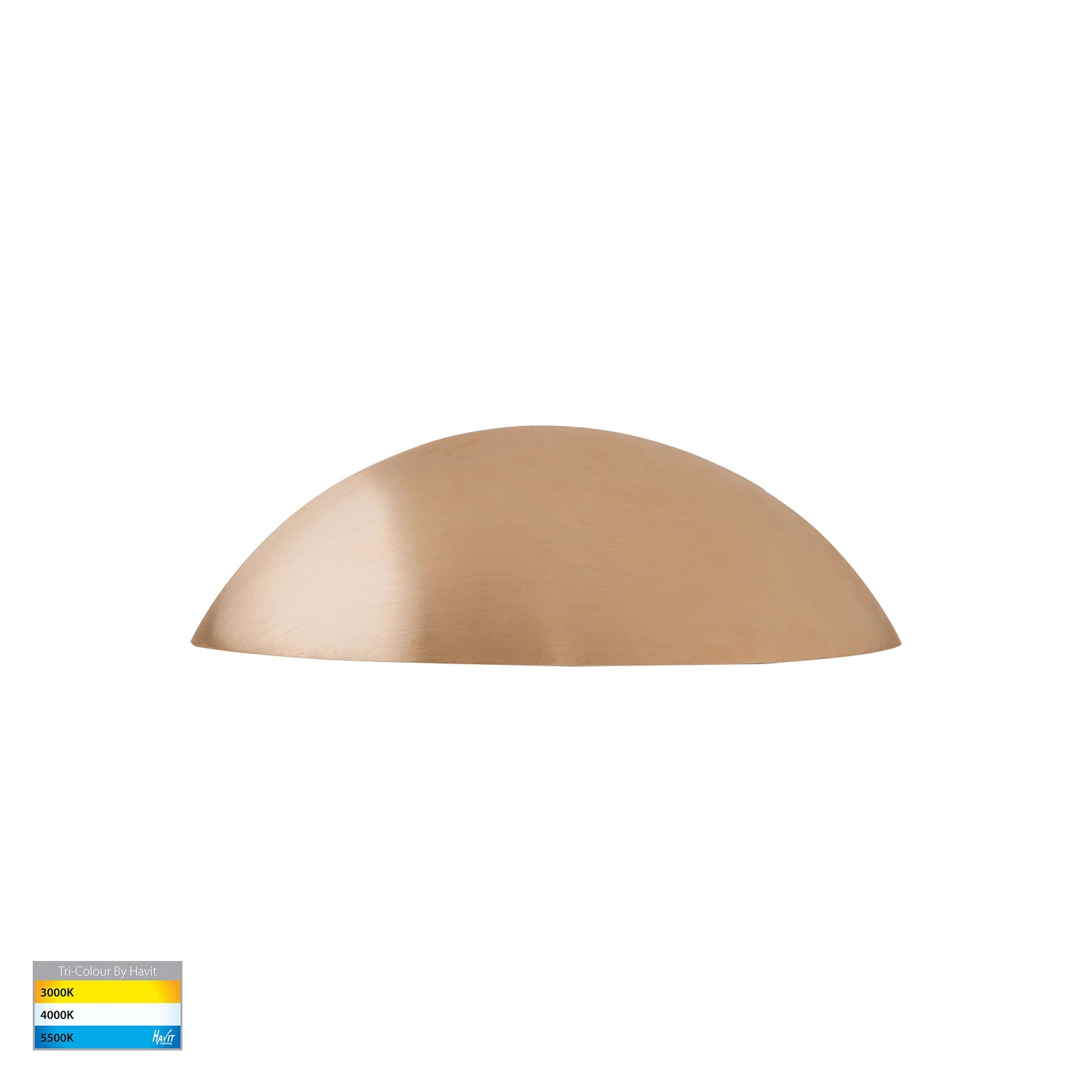 Havit Curva LED Exterior Step Lights Tri- Solid Brass 5W 12V IP65- HV3252T-BR-12V
