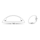 Havit Curva Garden Step and Up Lights Tri- Solid Brass 5W 12V IP65- HV3252T-BR-12V