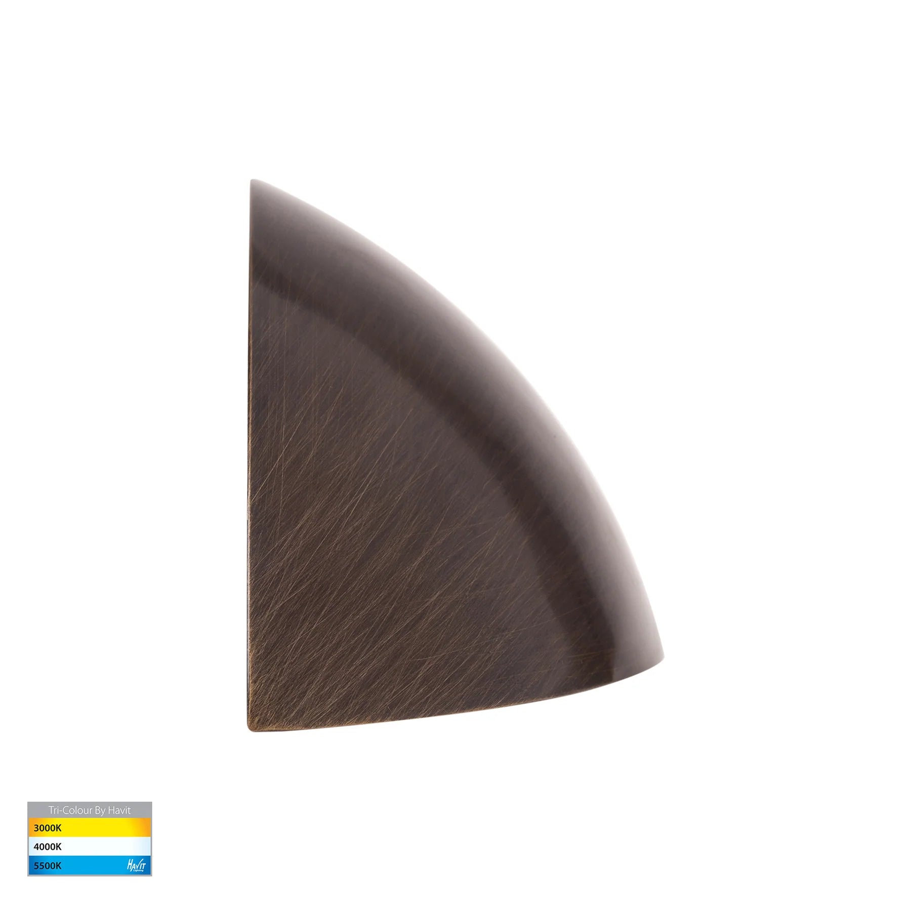 Havit Curva LED Exterior Step Lights Tri- Antique Brass 7.5W 12V IP65 - HV3253T-AB-12V
