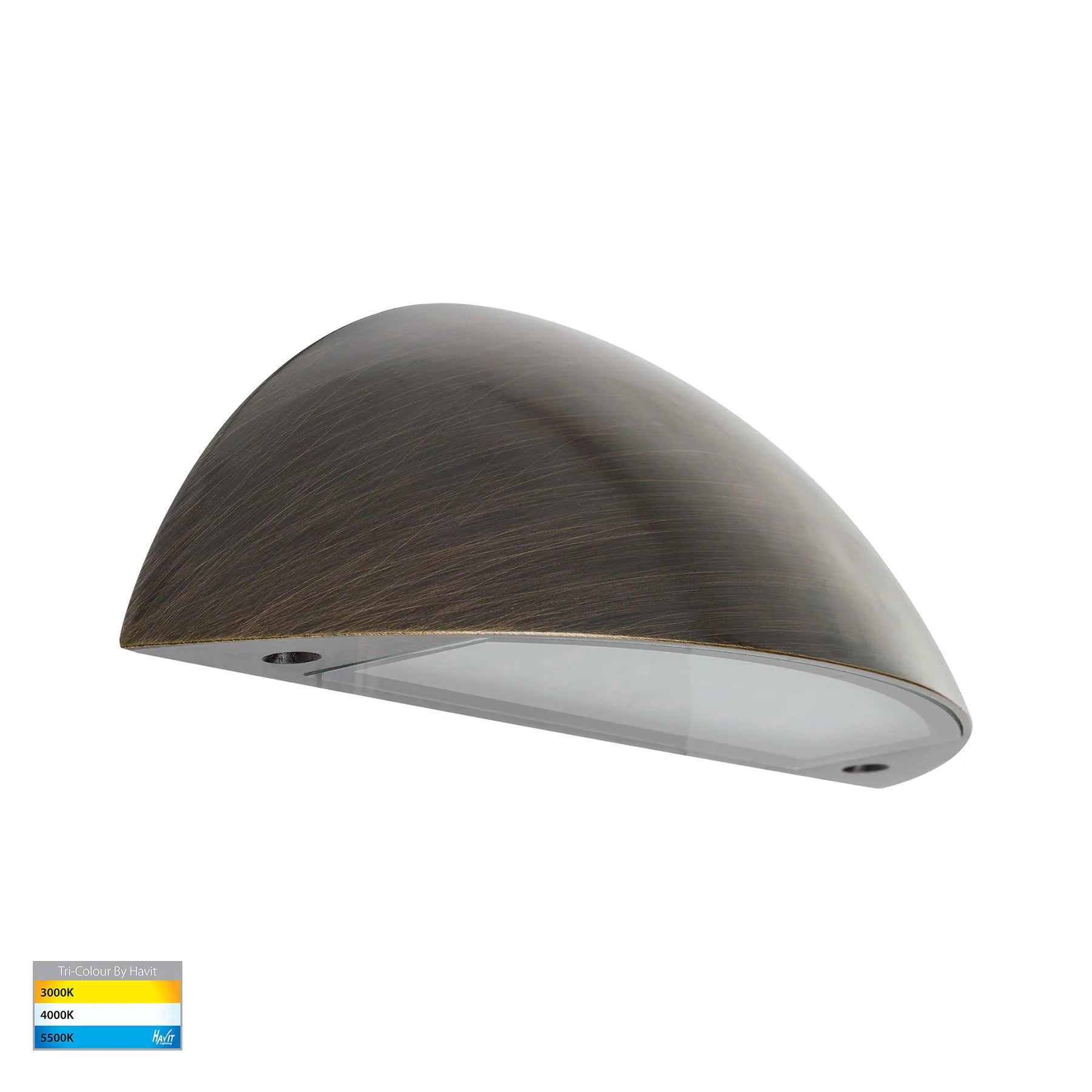 Havit Curva LED Exterior Step Lights Tri- Antique Brass 7.5W 12V IP65 - HV3253T-AB-12V