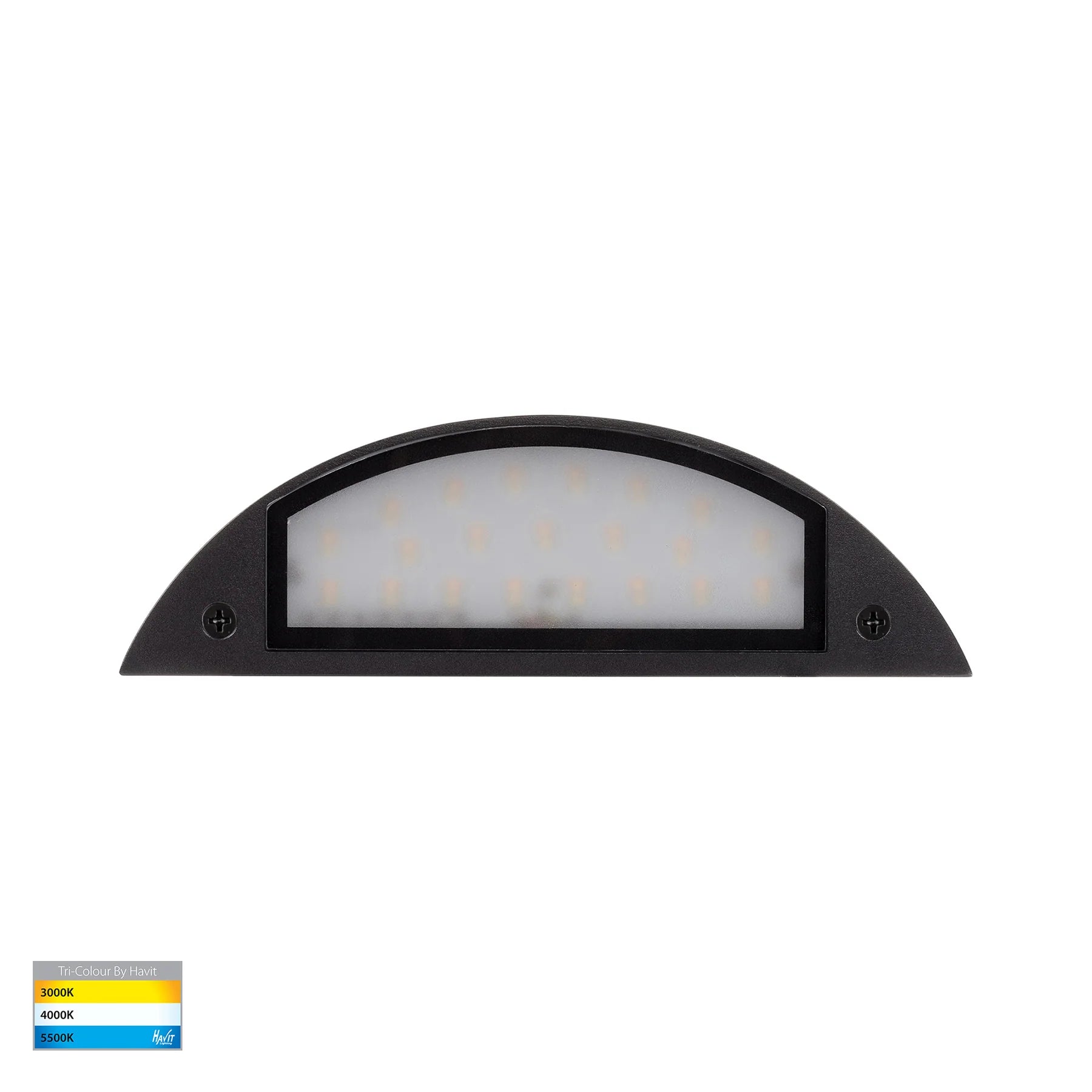 Havit Curva LED Exterior Step Lights Tri- Black 7.5W 12V IP65- HV3253T-BLK-12V