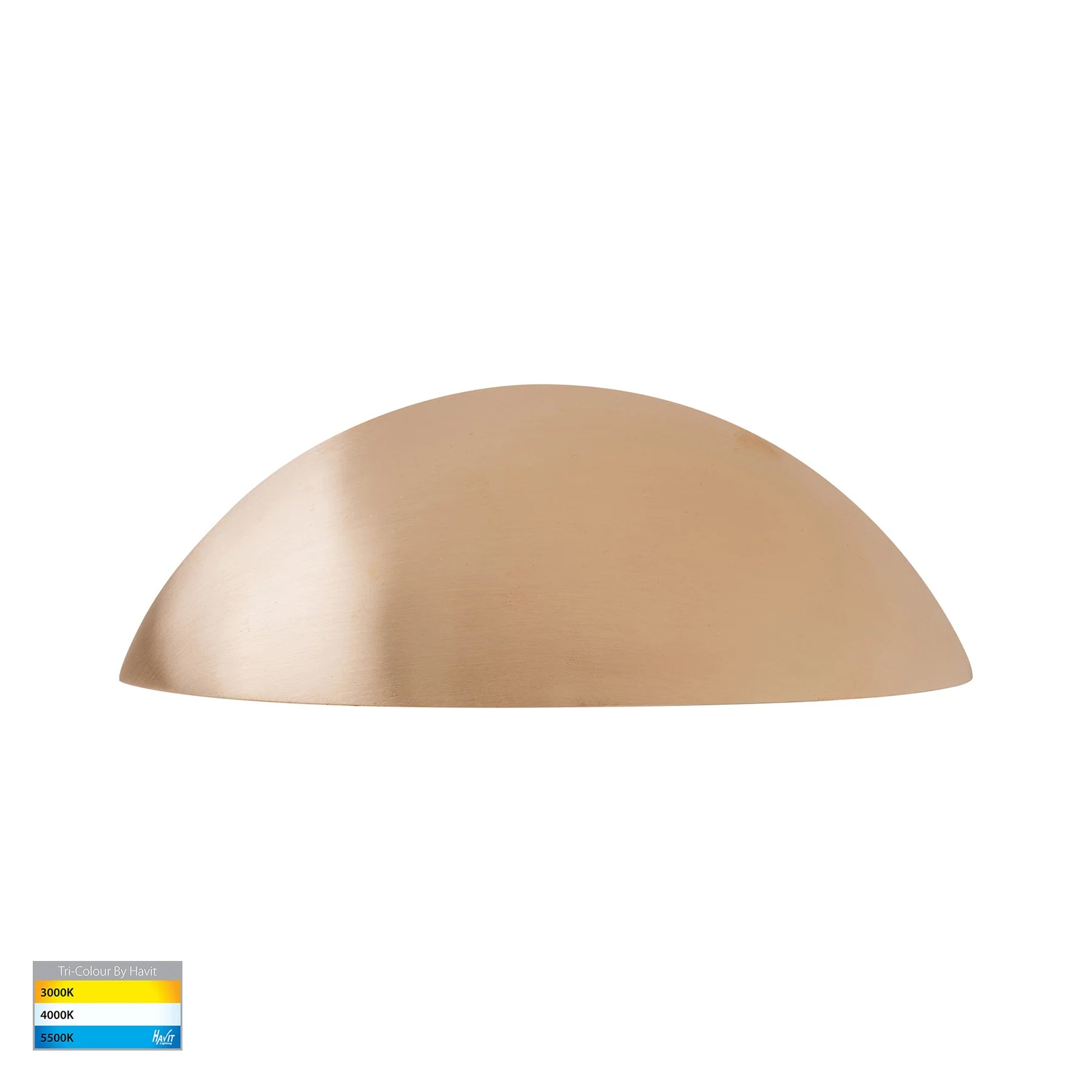 Havit Curva LED Exterior Step Lights Tri- Solid Brass 7.5W 12V IP65- HV3253T-BR-12V