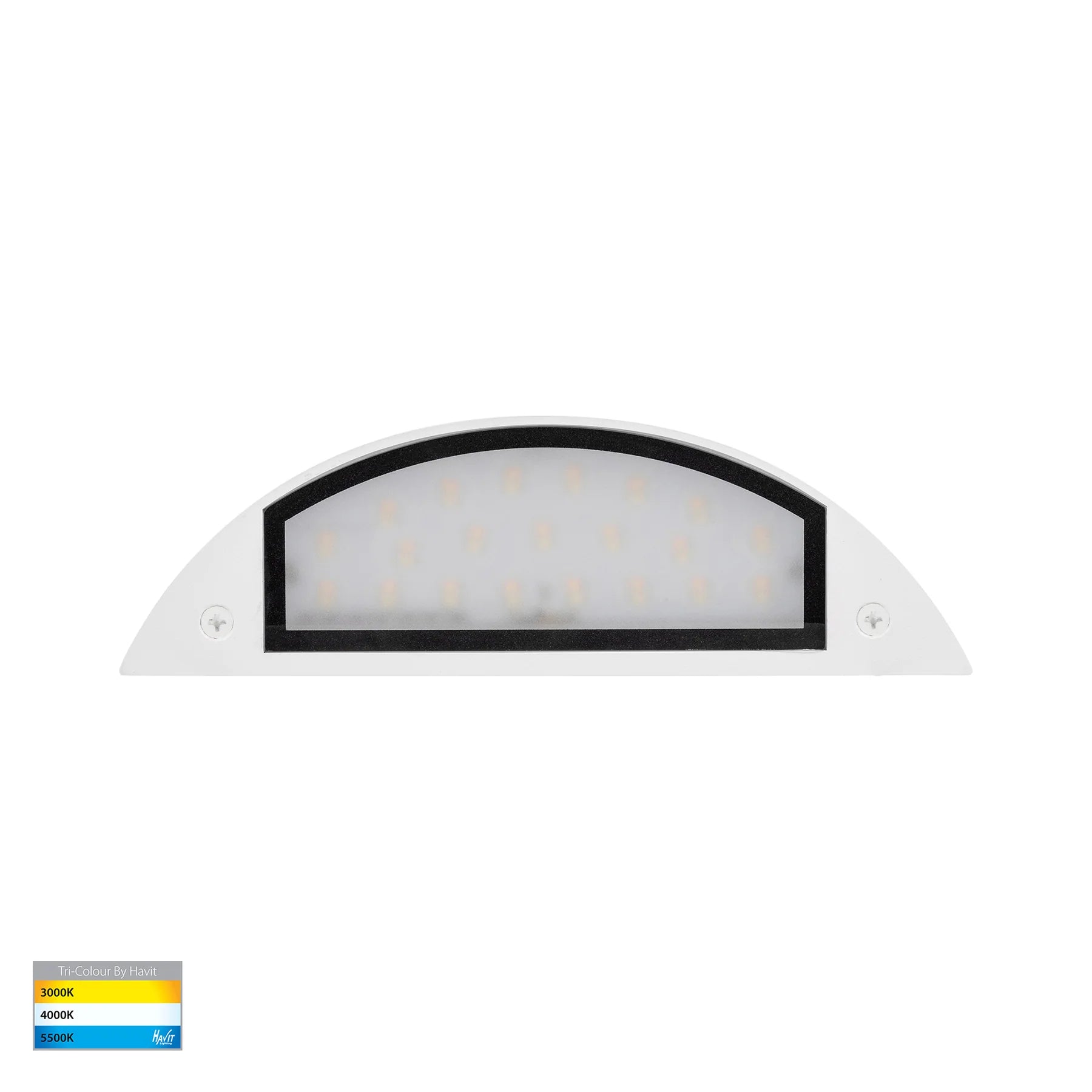 Havit Curva LED Exterior Step Lights Tri- White 7.5W 12V IP65- HV3253T-WHT-12V