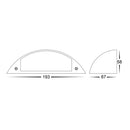 Havit Curva Garden Step and Up Lights Tri- Black 7.5W 12V IP65- HV3253T-BLK-12V