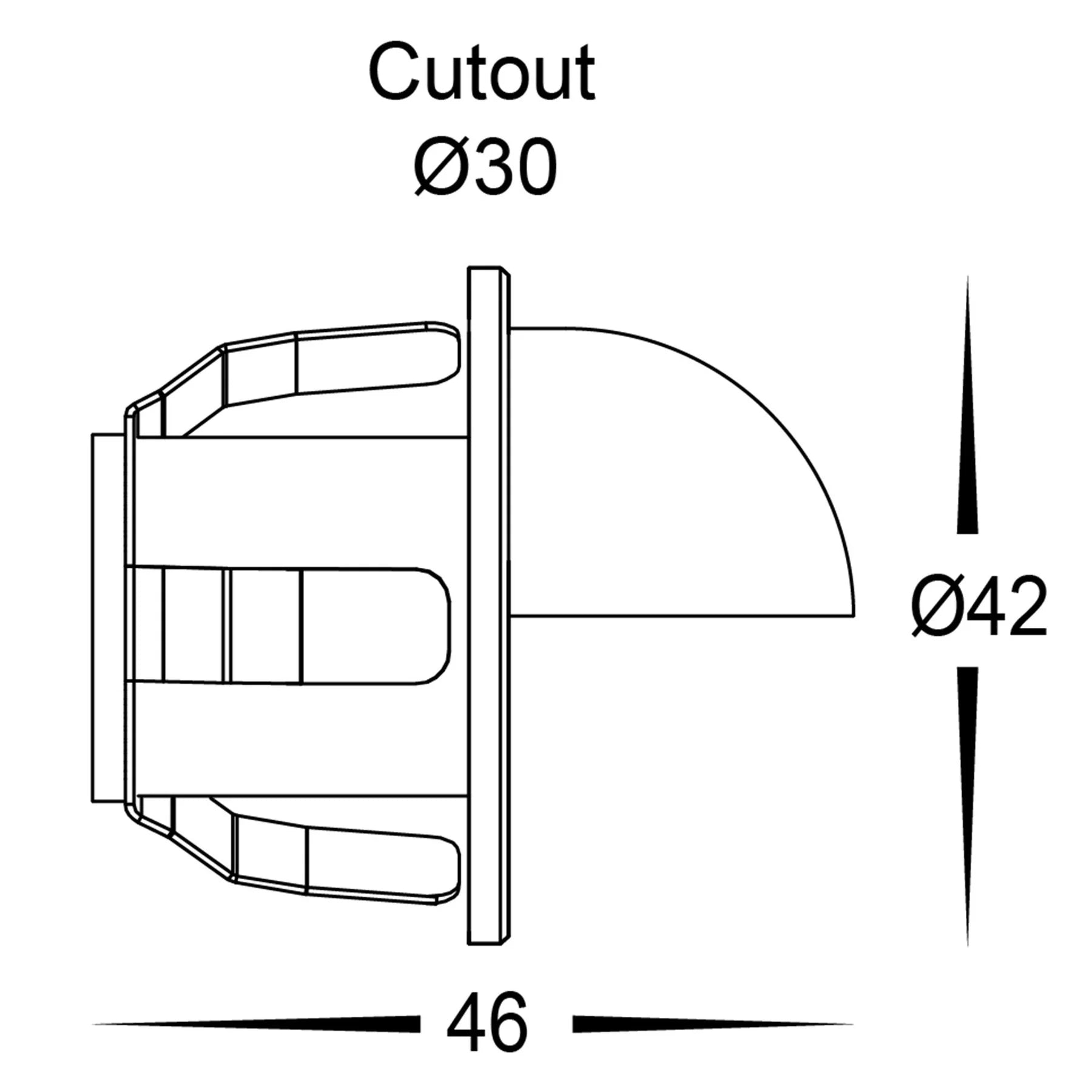 Havit Sako Recessed Garden Step and Up Lights Tri- 316 Stainless Steel 1.5W 12V IP65- HV3263T
