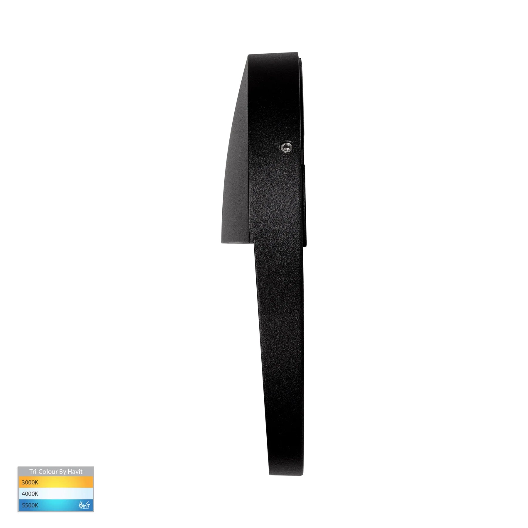 Havit Fino Round Garden Step and Up Lights Tri - Black 6W 12V IP54 - HV3269T-BLK-12V-RND - Havit Lighting