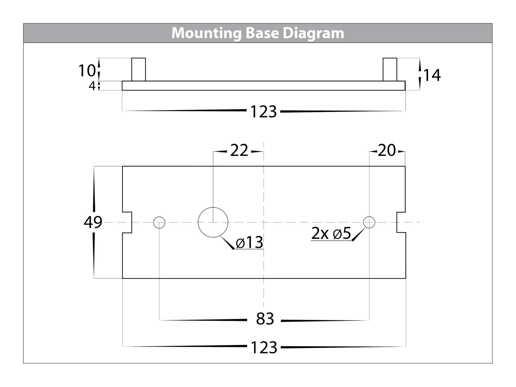 Havit Taso Surface Mounted Step Lights Tri- White 3.5W 12V IP54 - HV3270T-WHT-12V