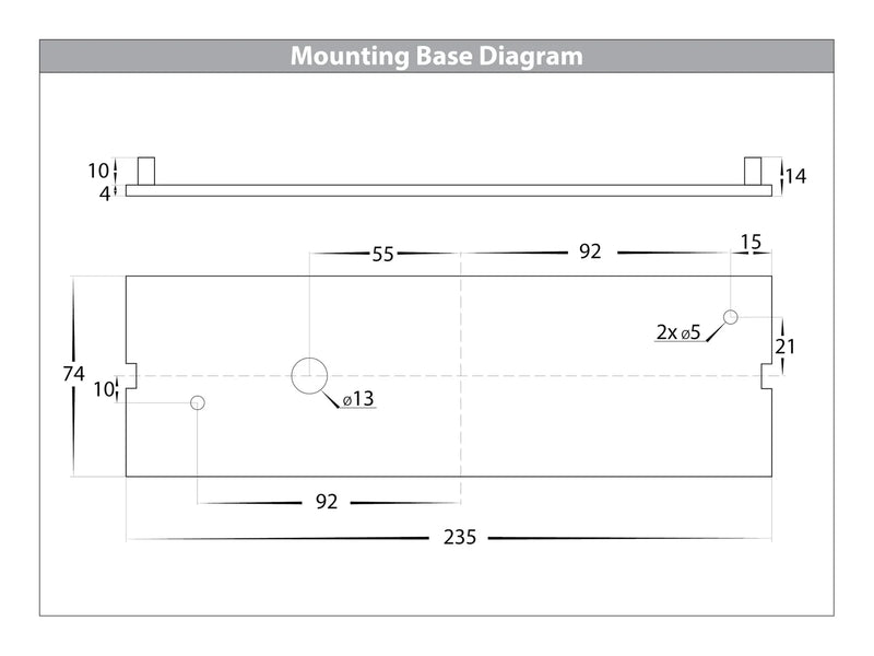 Havit Taso Surface Mounted Interior Step Lights Tri - Silver 10W 12V IP54 - HV3272T-SLV-12V - Havit Lighting