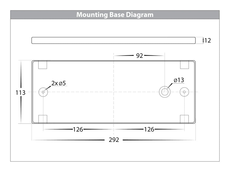 Havit Shim Surface Mounted Interior Step Lights Tri - Black 14W 12/240V IP54 - HV3279T-BLK-240V, HV3279T-BLK-12V- Havit Lighting