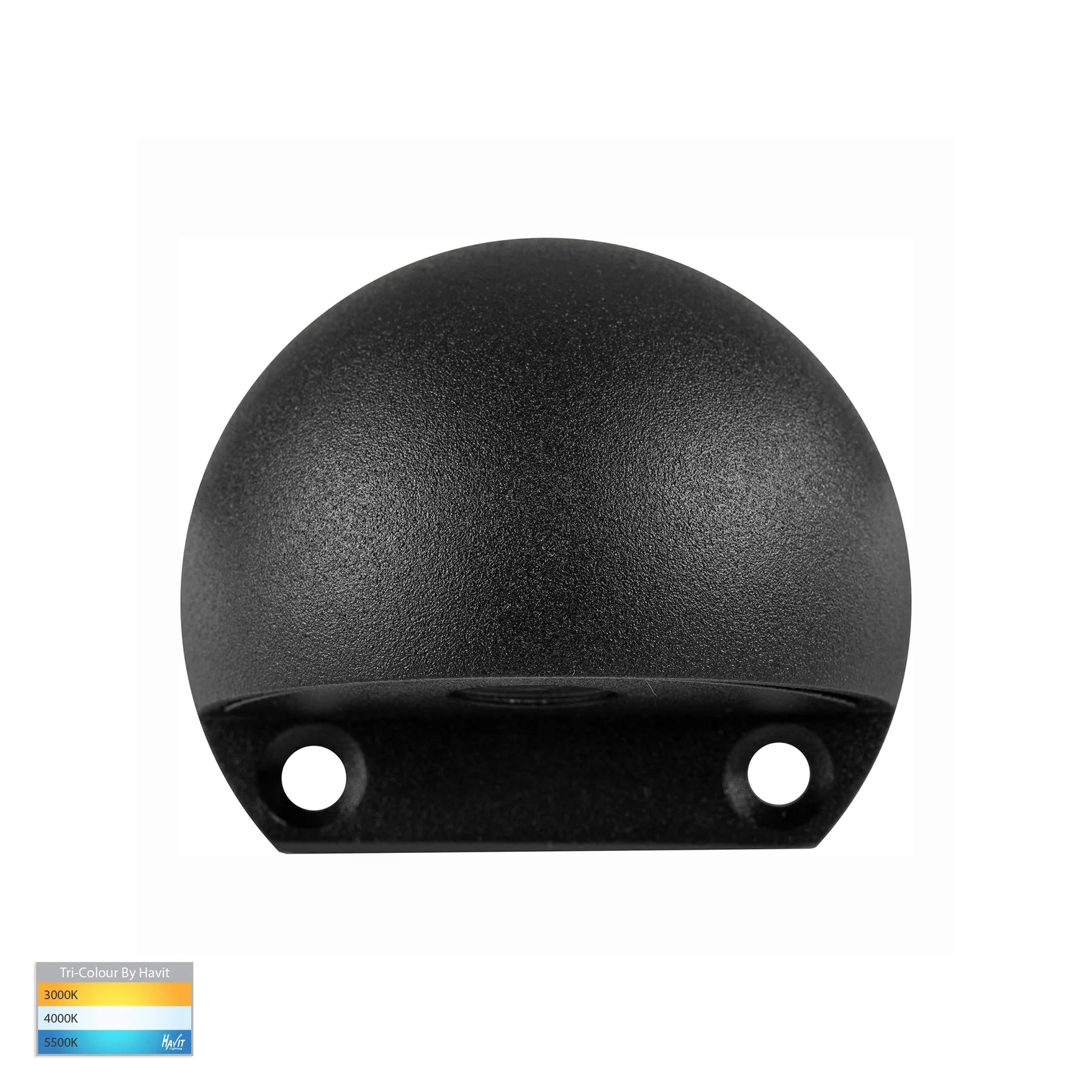 Havit Occhio Surface Mounted Eyelid Garden Step and Up Lights Tri - Black 3W 12V IP65 - HV3281T-BLK-12V - Havit Lighting