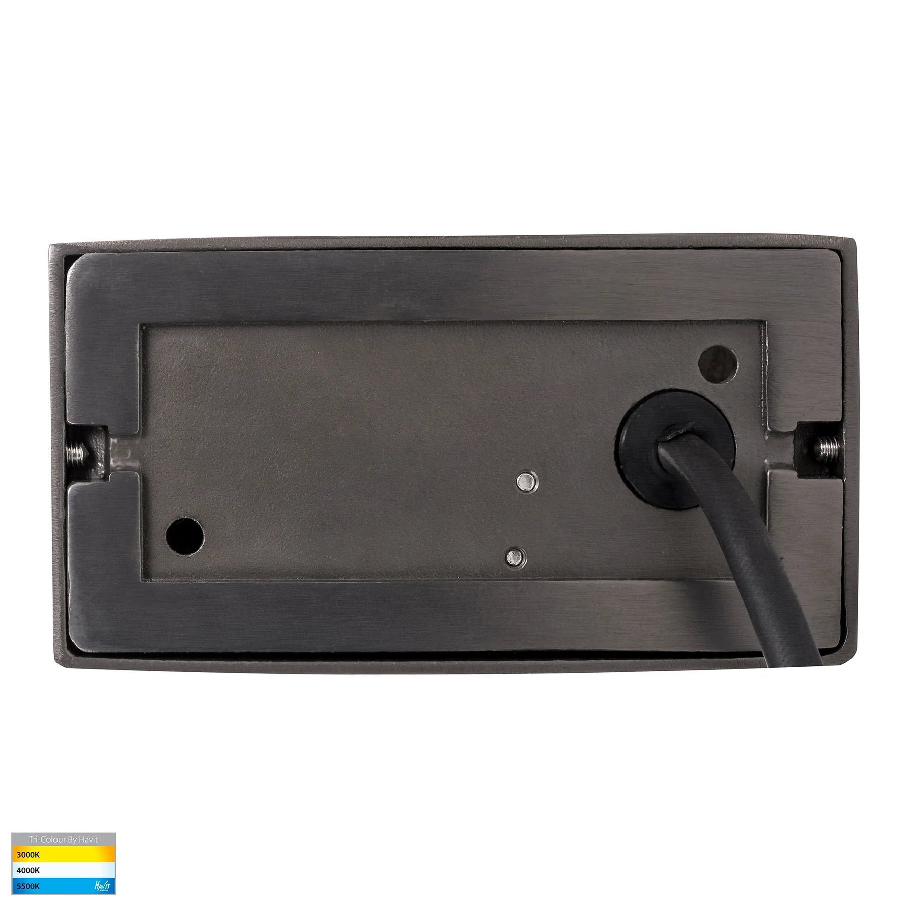 Havit Ridge Rectangular Garden Step snd Uplights Tri- Graphite 6W 12V IP54 - HV3283T-GPH