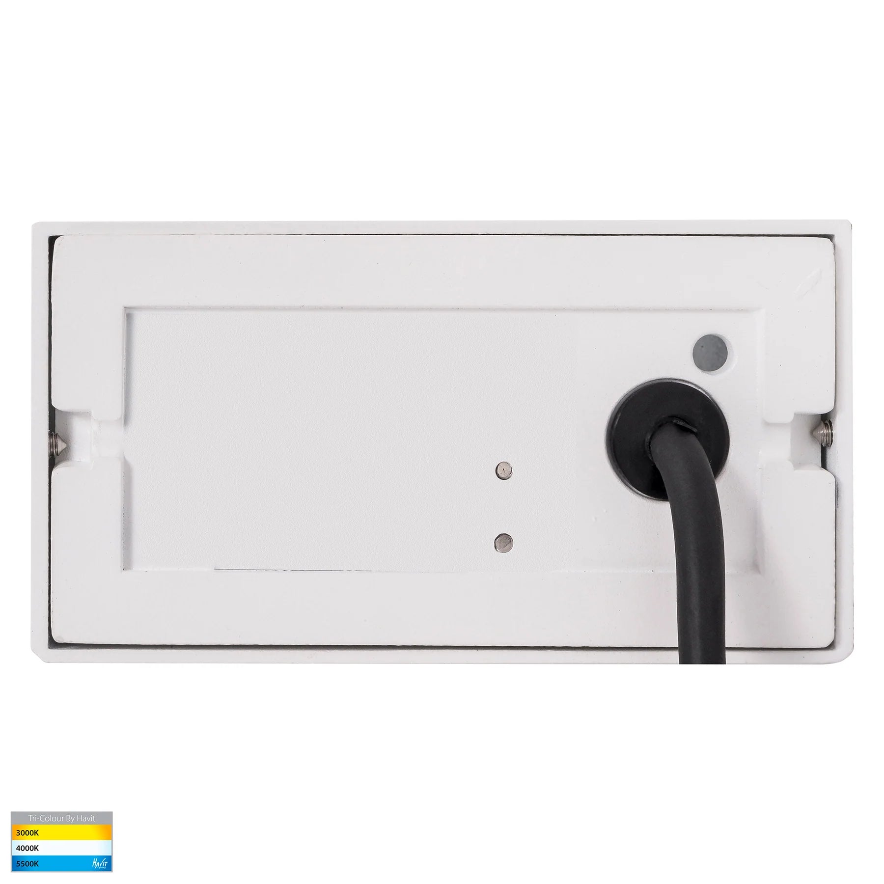 Havit Ridge Rectangular Garden Step and Uplights Tri - White 6W 12V IP54 - HV3283T-WH