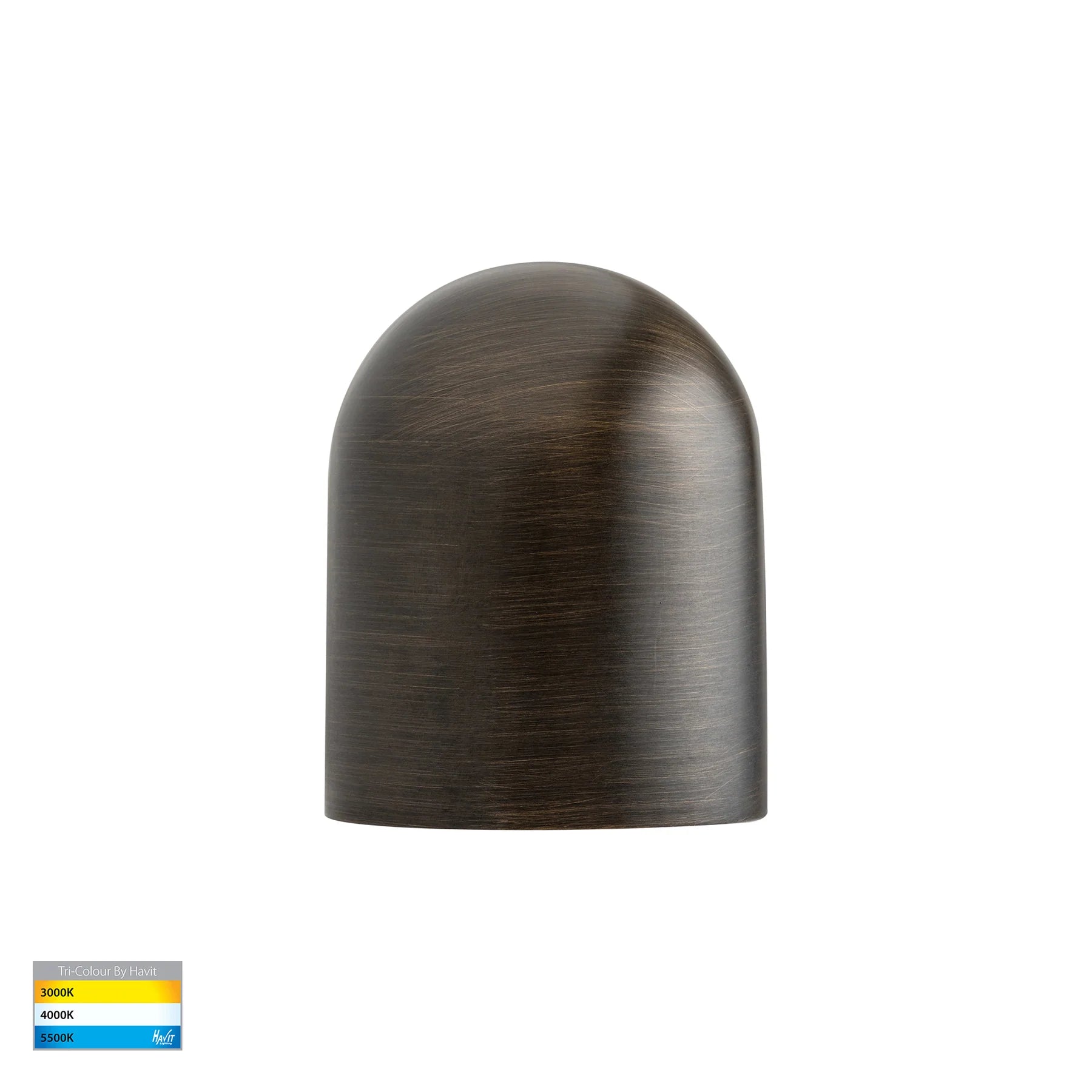 Havit Patra Surface Mounted Exterior Wall Lights Tri- Antique Brass 1.5W 12V IP65- HV3284T-AB-12V