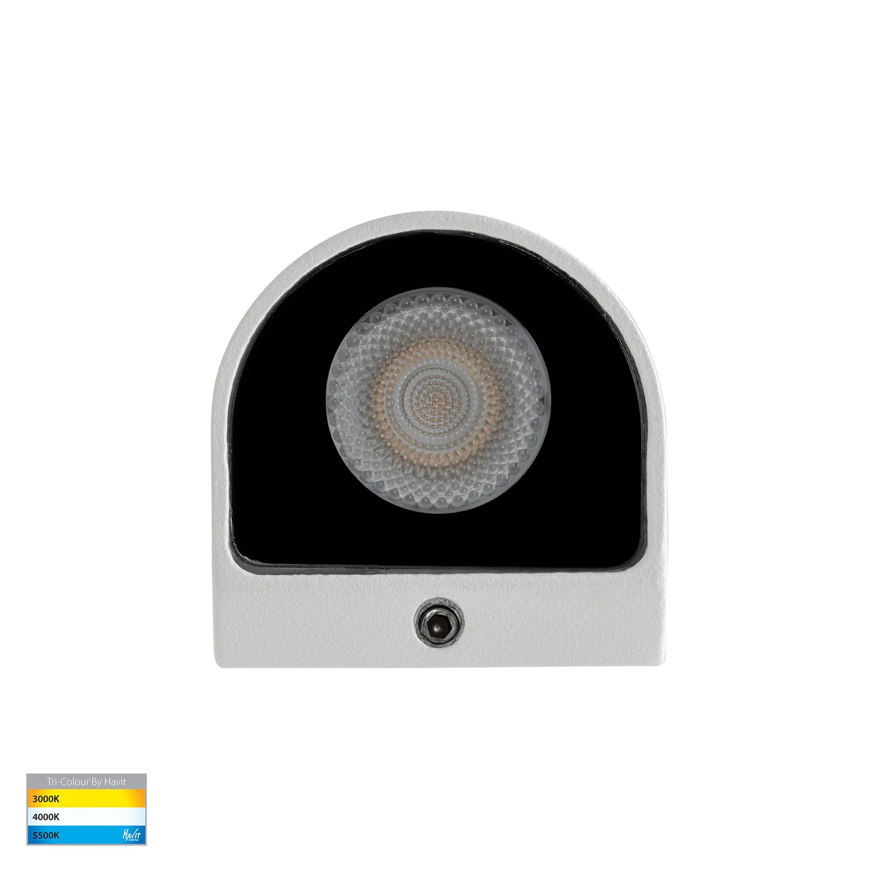 Havit Patra  Surface Mounted Exterior Wall Lights Tri- White 1.5W 12V IP65 - HV3284T-WHT-12V