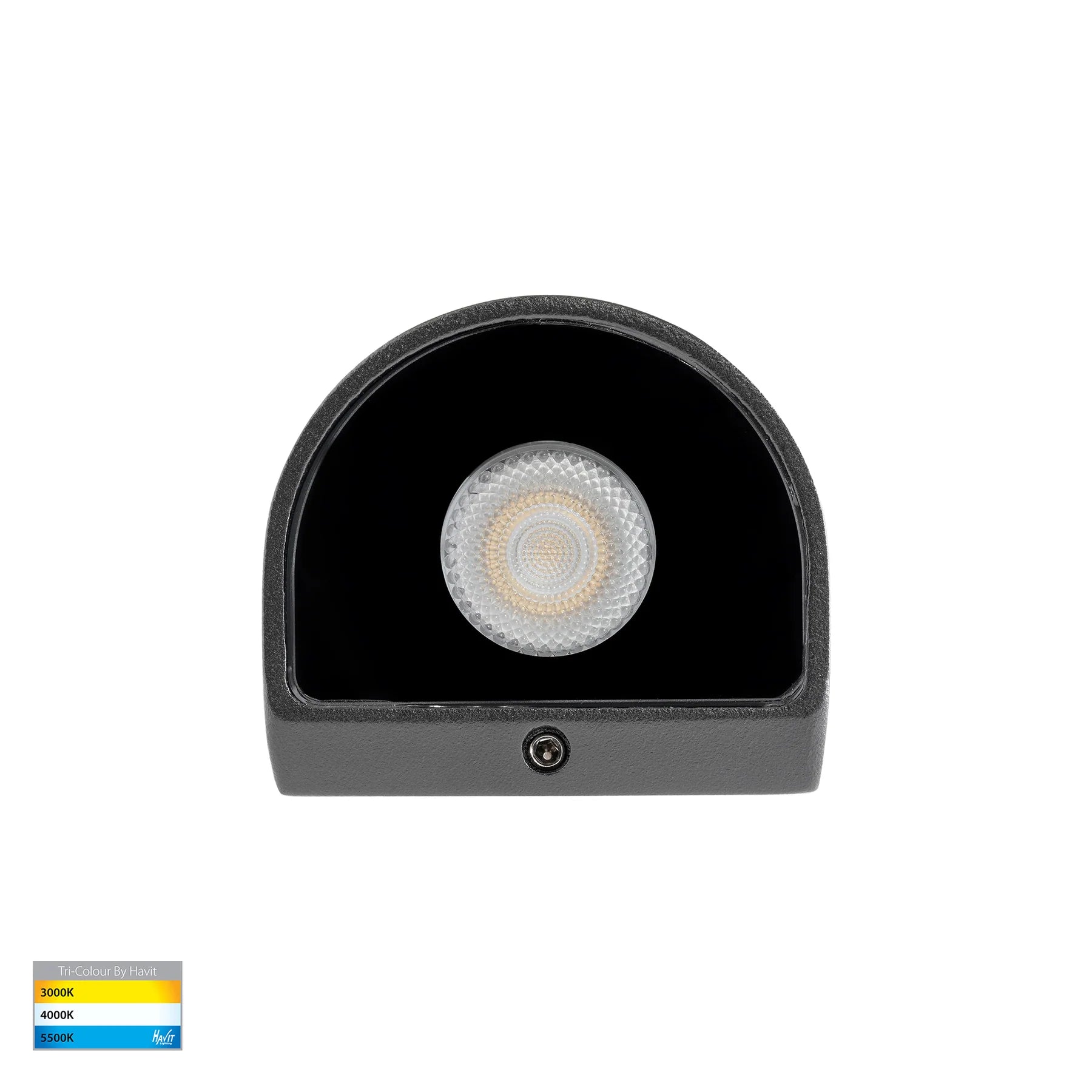Havit Kaval Surface Mounted Exterior Wall Lights Tri- Black 1.5W 12V IP65 - HV3285T-BLK-12V