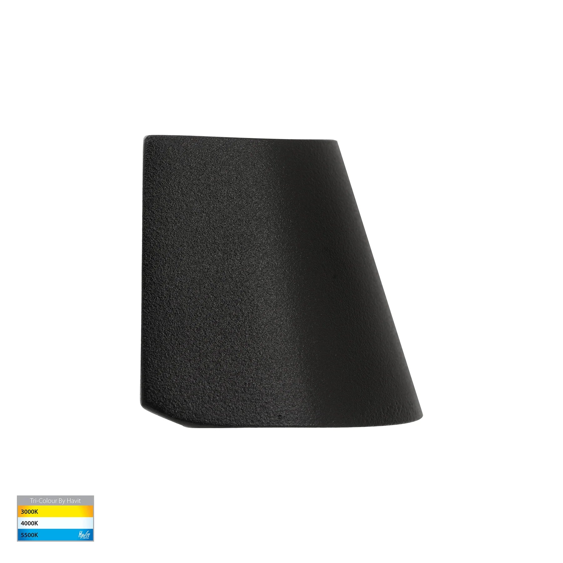 Havit Kaval Surface Mounted Exterior Wall Lights Tri- Black 1.5W 12V IP65 - HV3285T-BLK-12V