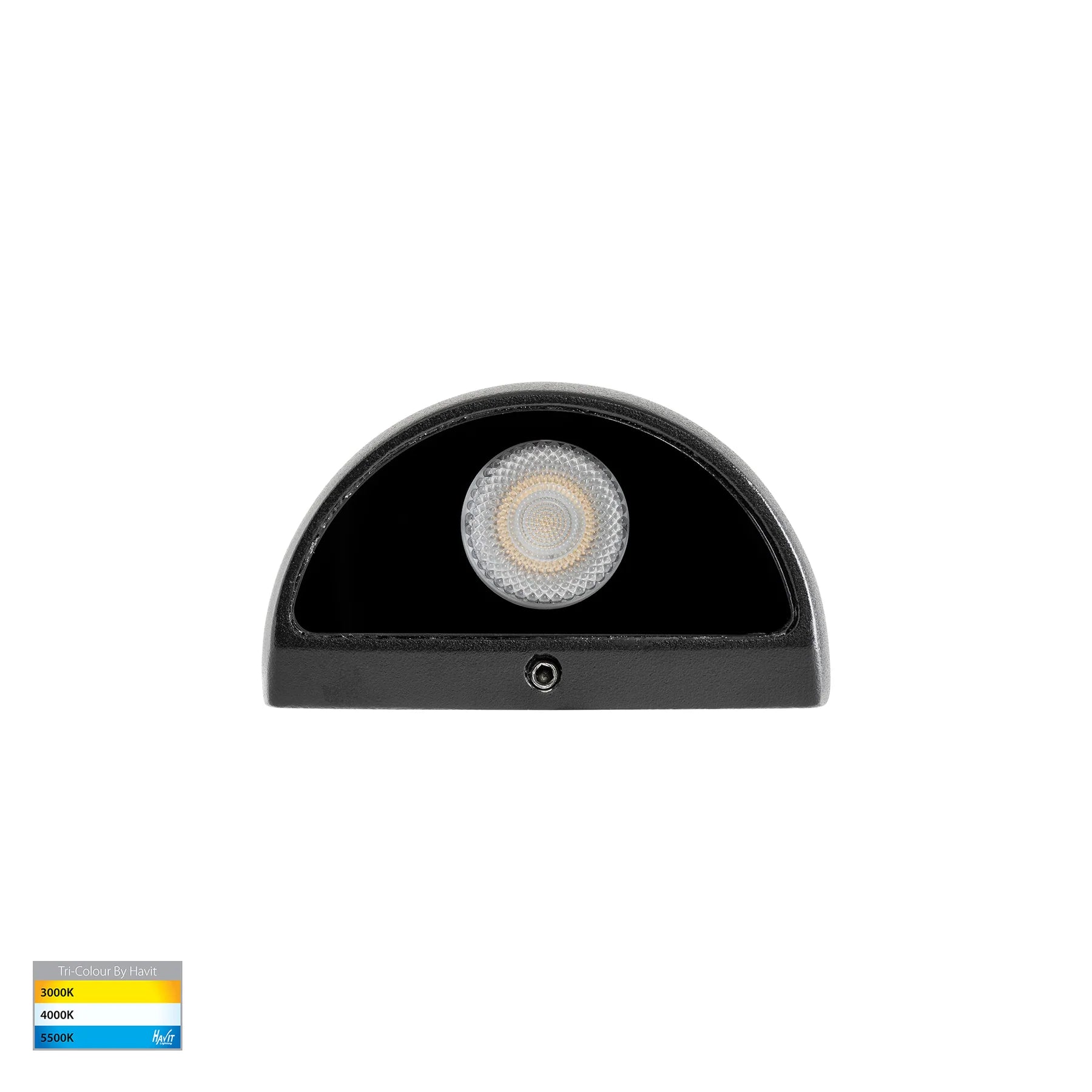 Havit Serres Surface Mounted Exterior Wall Lights Tri- Black 1.5W 12V IP65- HV3286T-BLK-12V