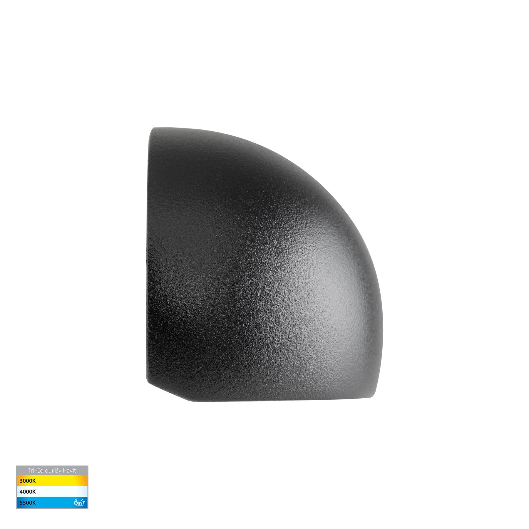 Havit Serres Surface Mounted Exterior Wall Lights Tri- Black 1.5W 12V IP65- HV3286T-BLK-12V