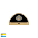 Havit Serres Surface Mounted Exterior Wall Lights Tri- Solid Brass 1.5W 12V IP65- HV3286T-BR-12V