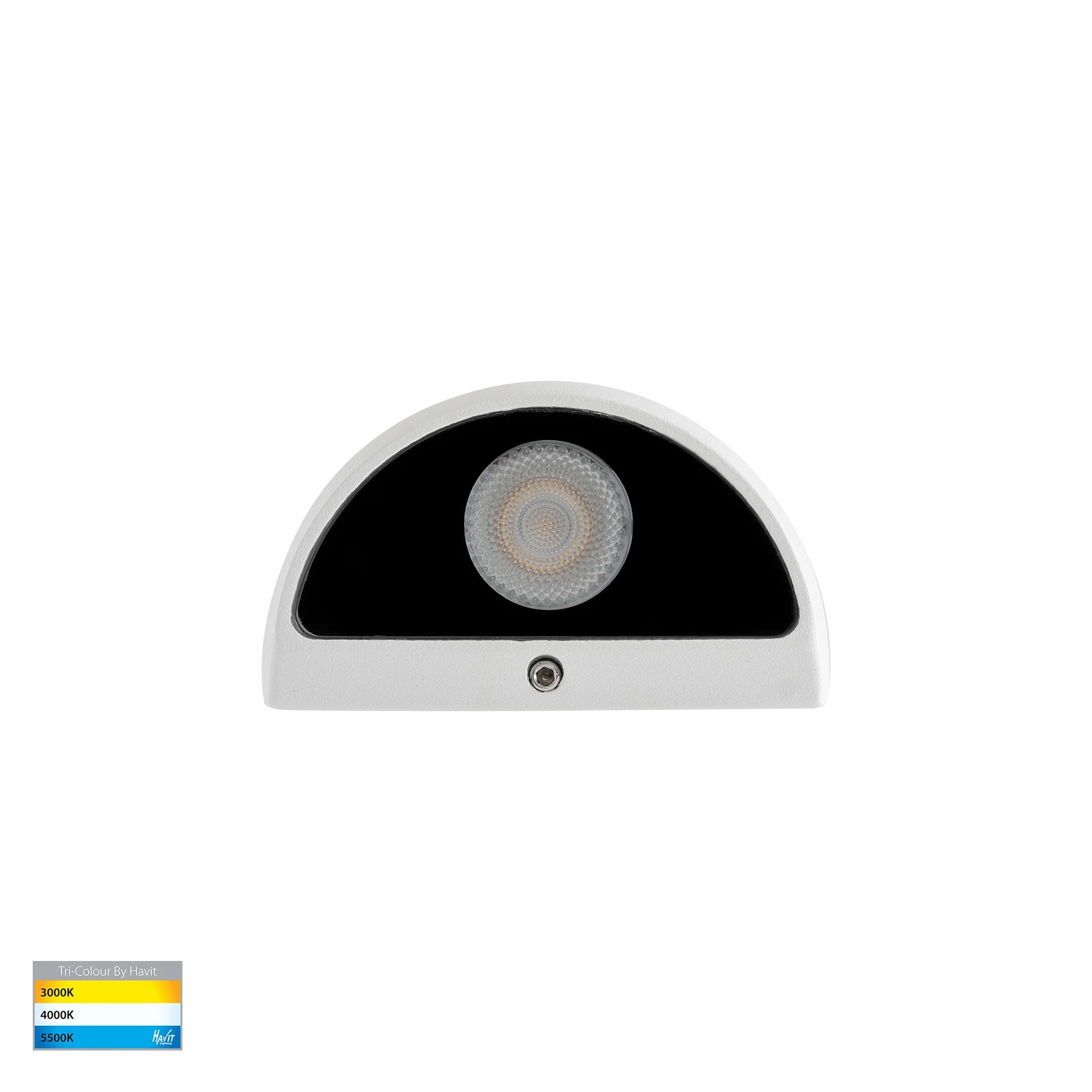 Havit Serres Surface Mounted Exterior Wall Lights Tri- White 1.5W 12V IP65- HV3286T-WHT-12V