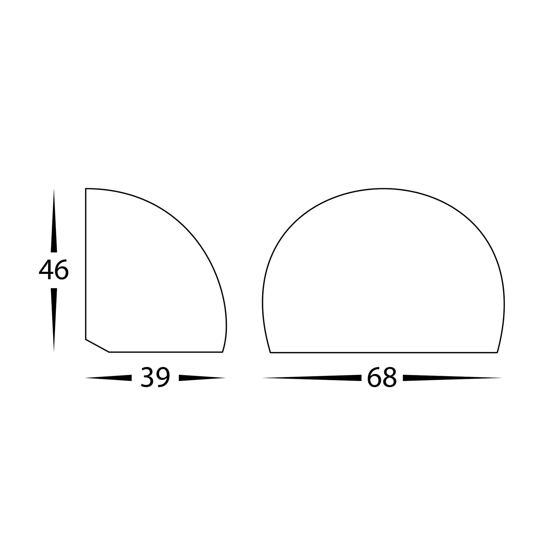 Havit Serres Surface Mounted Exterior Wall Lights Tri- Solid Brass 1.5W 12V IP65- HV3286T-BR-12V