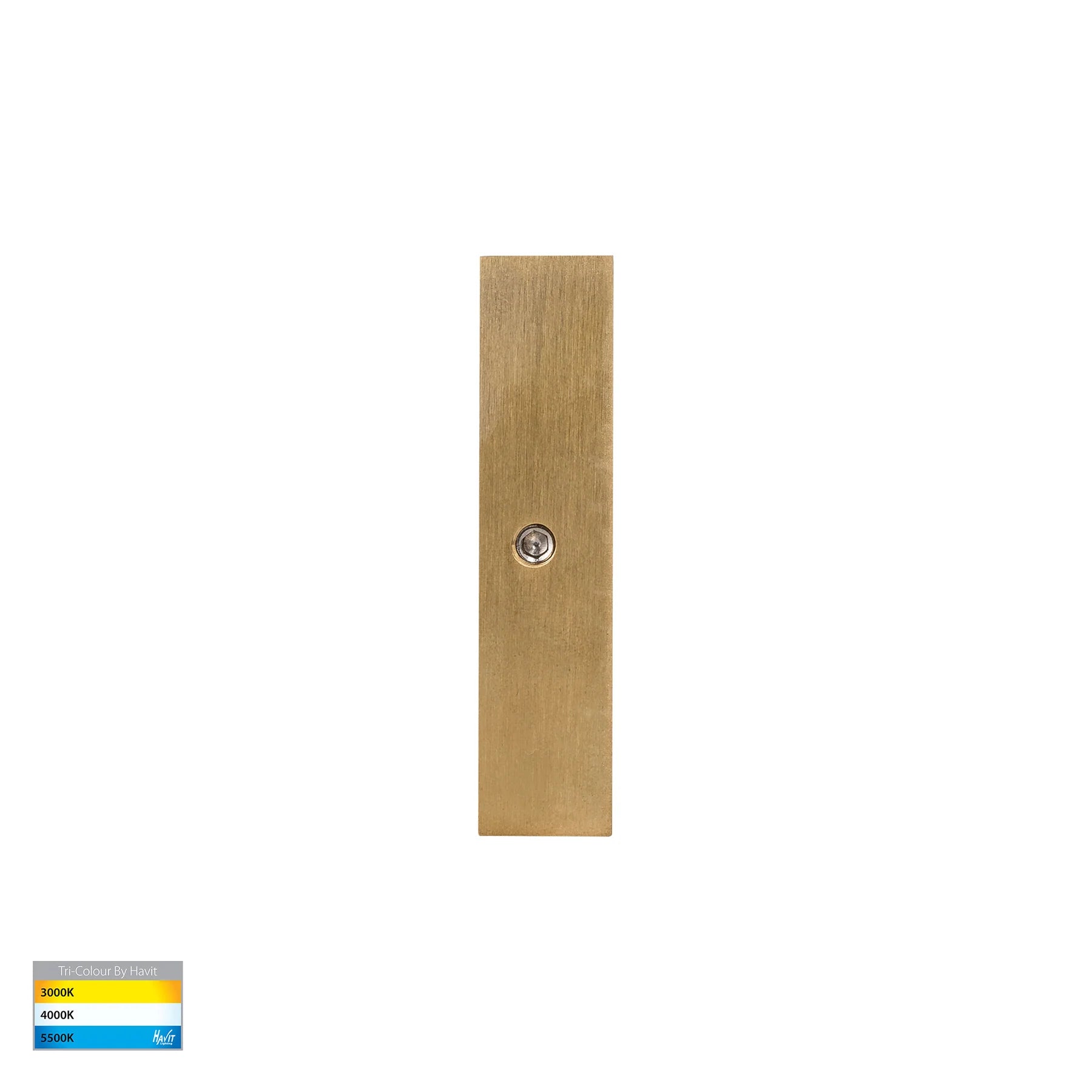 Havit Stylez Garden Step and Up Lights Tri- Solid Brass 3W 12V IP65 - HV3288T-BR-12V