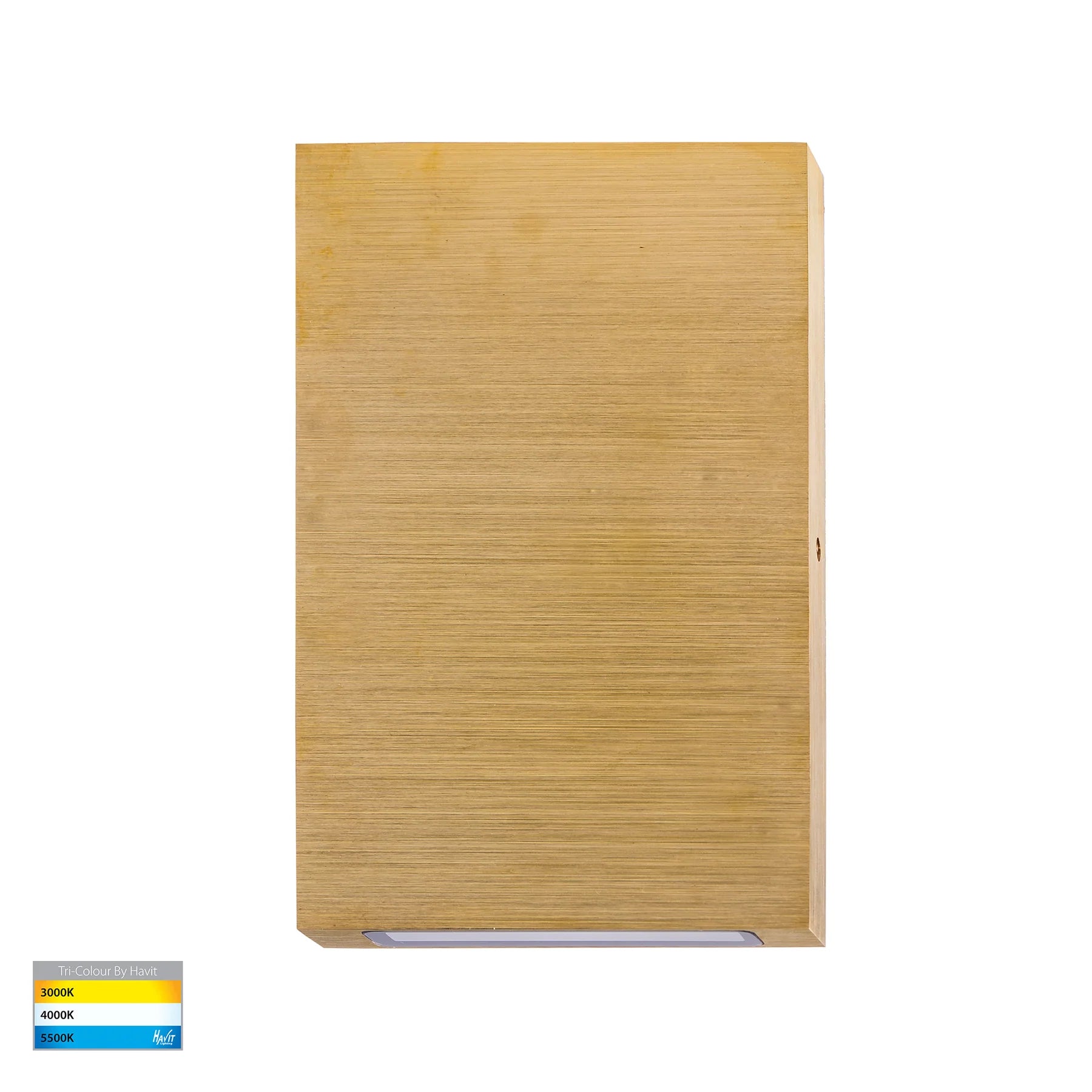 Havit Stylez Up & Down Exterior Wall Lights Tri - Solid Brass 6W 12V IP65 - HV3289T-BR-12V -  Havit Lighting