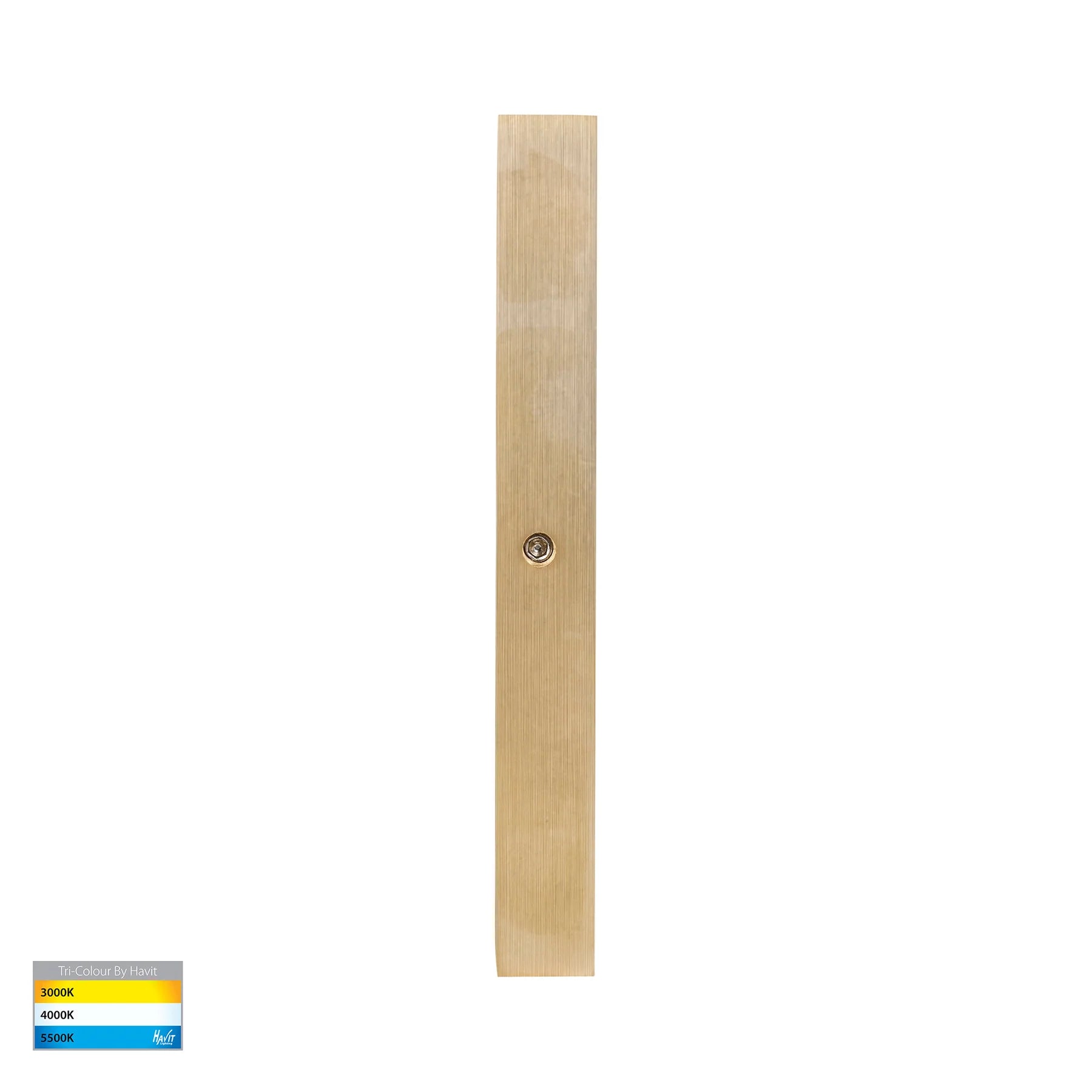 Havit Stylez Up & Down Exterior Wall Lights Tri - Solid Brass 6W 12V IP65 - HV3289T-BR-12V - Havit Lighting