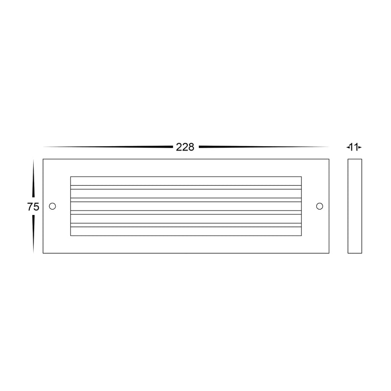 Havit Ardam Garden Step and Up Lights Tri- Solid Brass 6W 12V IP65 - HV3296T-BR-12V