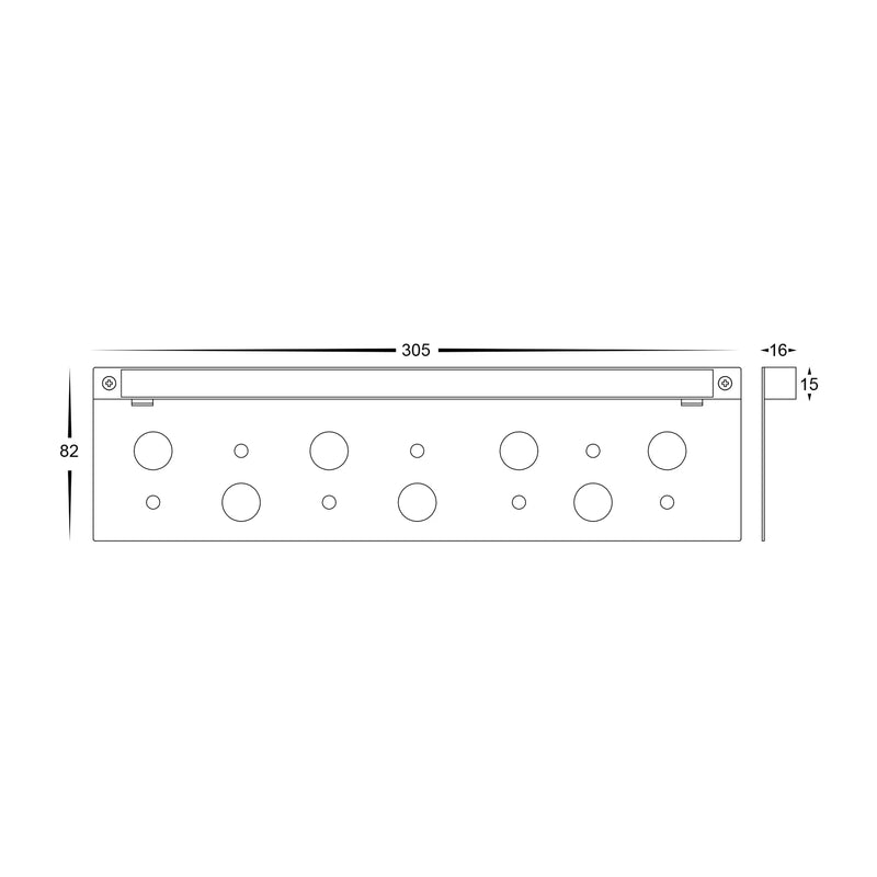 Havit Preston LED Coping Garden Step and Up Lights Tri- Solid Brass 7.5W 12V IP65 - HV3299T-BR-12V