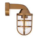 Havit Marina Polycarbonate Exterior Wall Lights 2700K Brass 240V IP54- HV3511W-PB