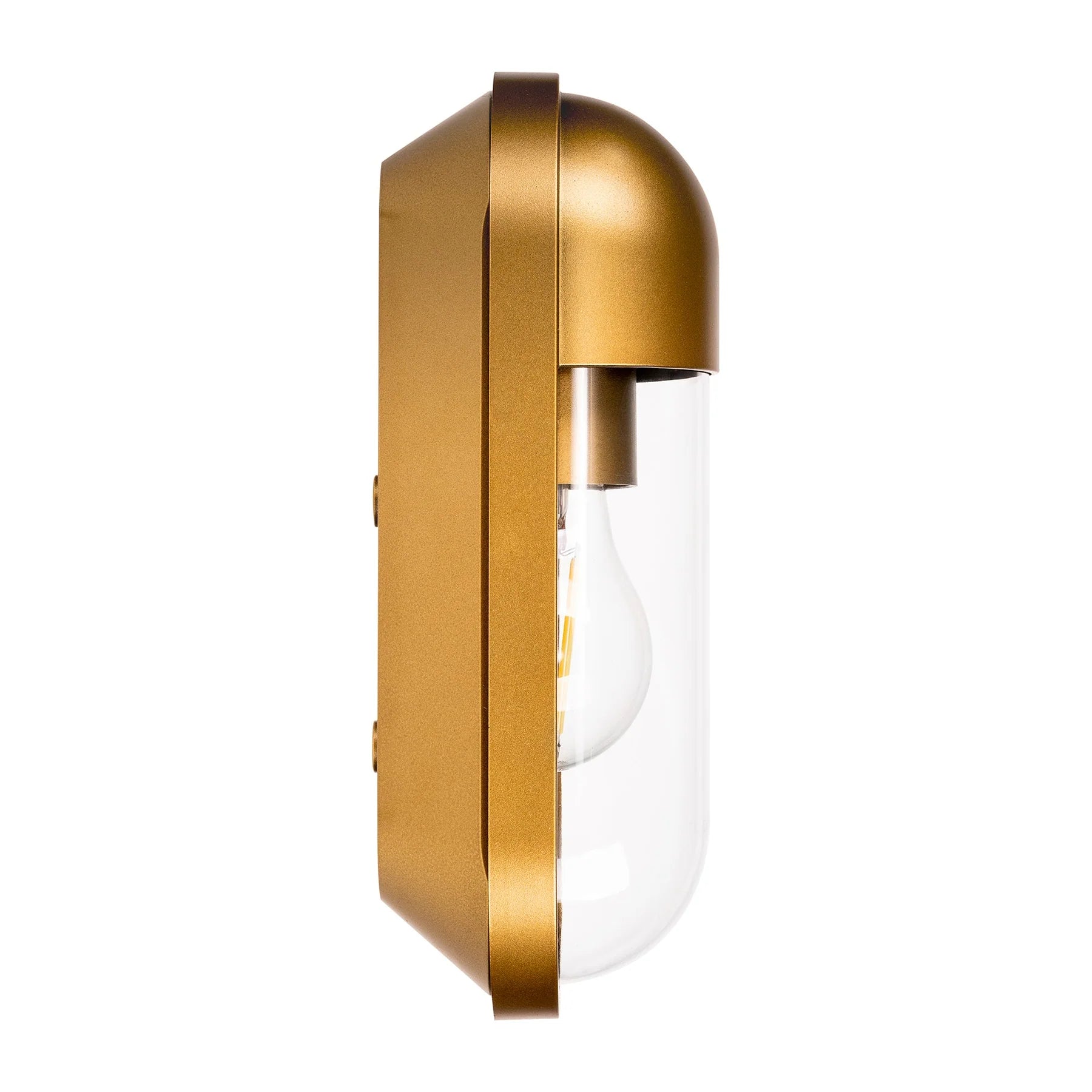 Havit Lume Exterior Wall Lights 2700K Polycarbonate Brass 8W 240V IP65- HV3512W-PB