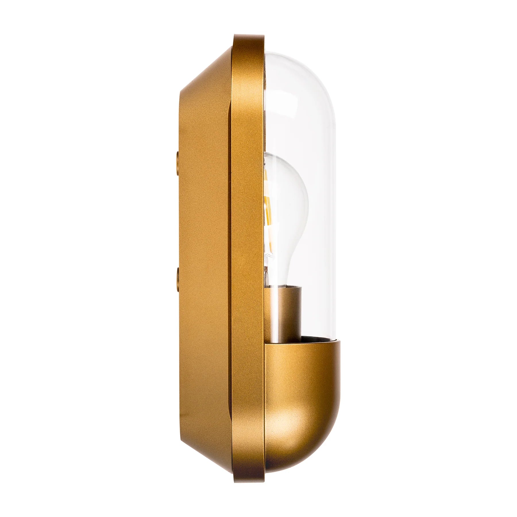 Havit Lume Exterior Wall Lights 2700K Polycarbonate Brass 8W 240V IP65- HV3512W-PB