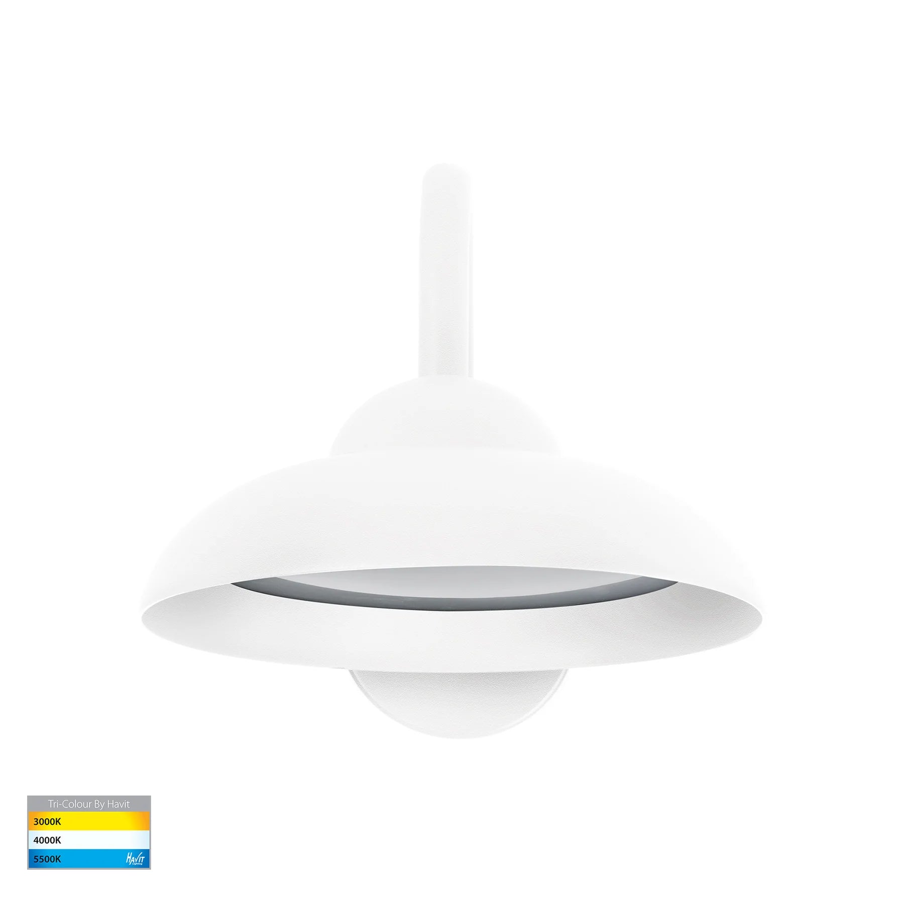 Havit Arkua Exterior Wall Lights Tri- Aluminium White 10W 240V IP54- HV3518T-WHT 