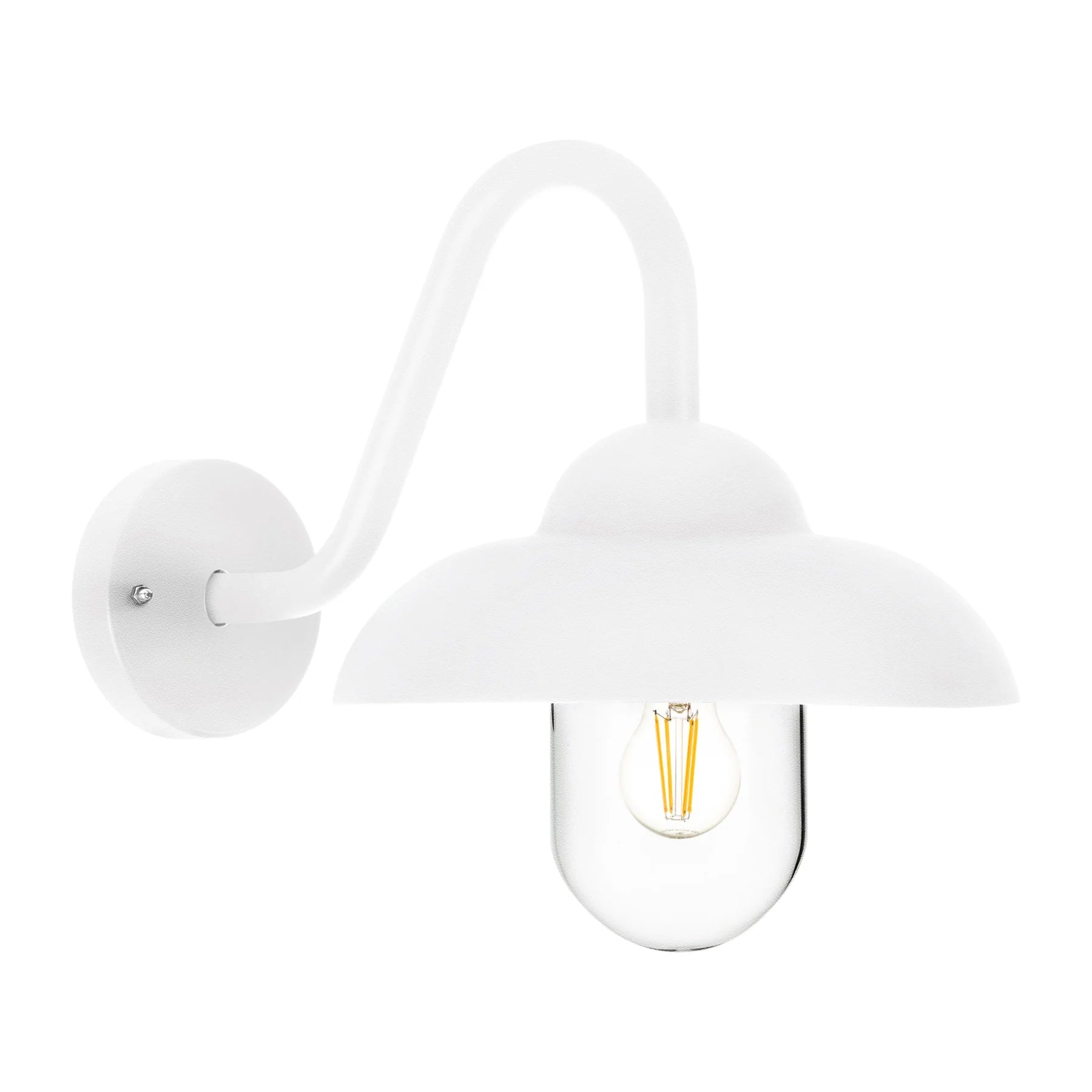 Havit Loka Exterior Wall Lights 2700K Aluminium White 8W 240V IP54- HV3519W-WHT
