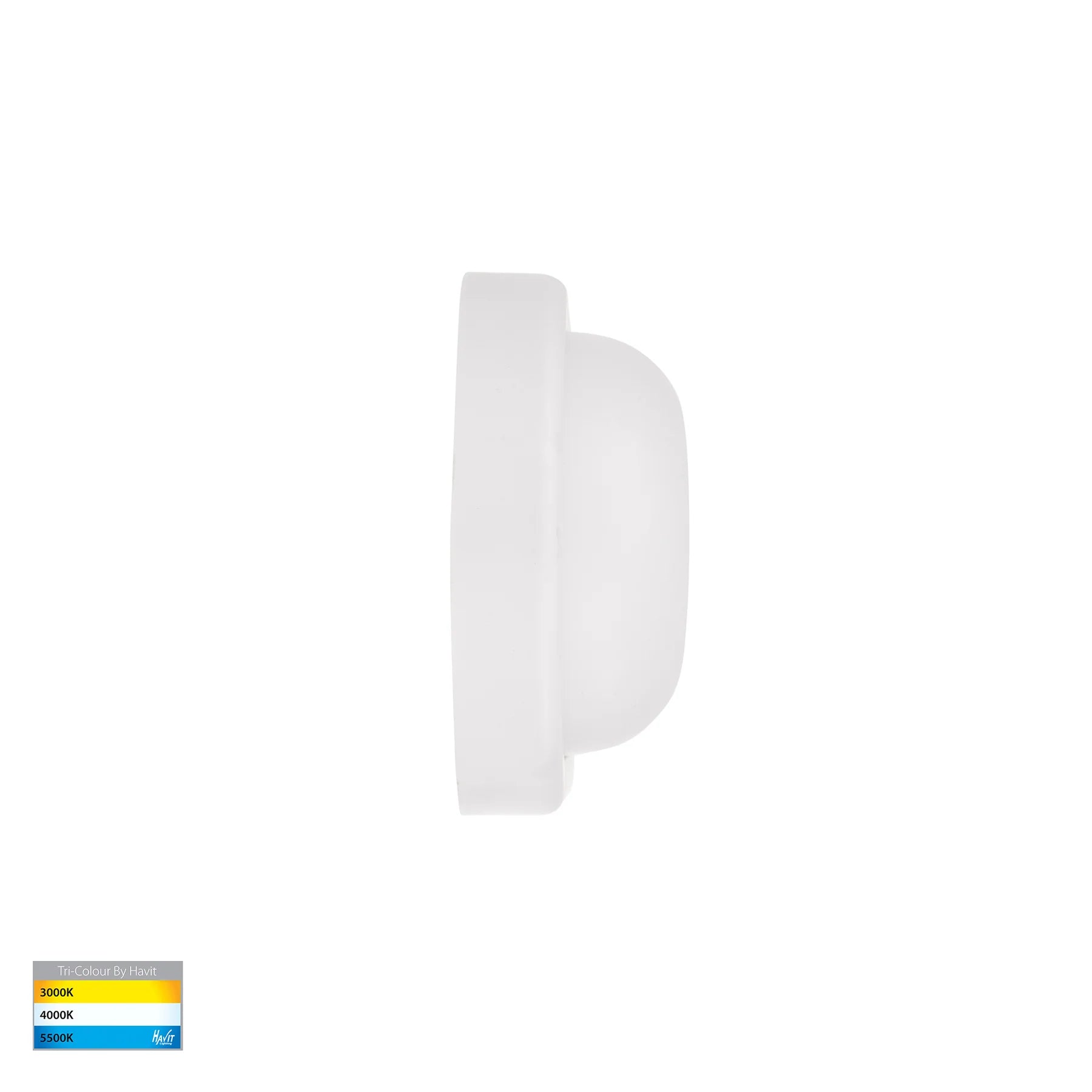 Havit Muovi Ceiling/ Exterior Wall Lights Tri- Polycarbonate White 7W 240V IP65- HV3523T-WHT