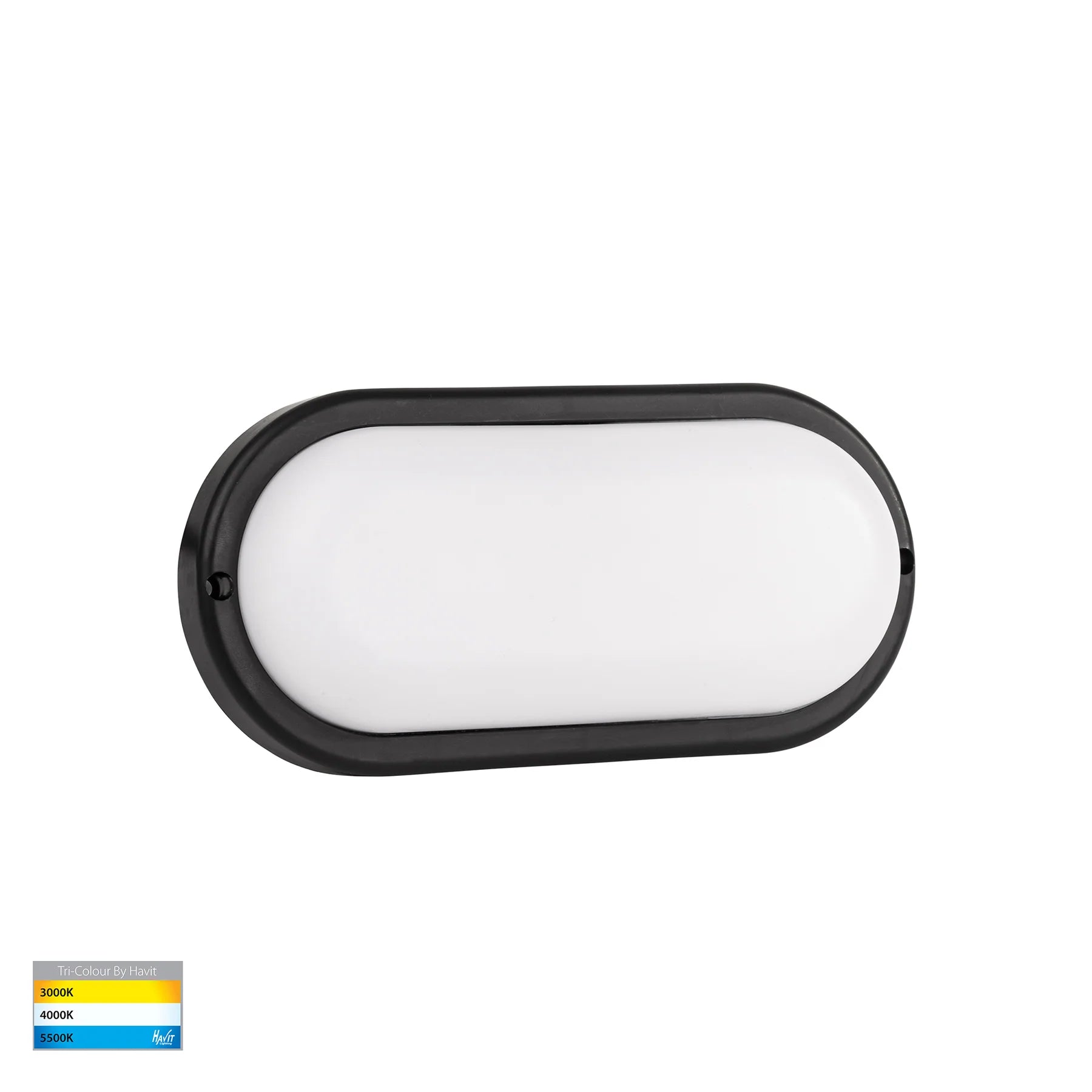 Havit Muovi Exterior Wall Lights Tri- Polycarbonate Black 7W 240V IP65- HV3527T-BLK