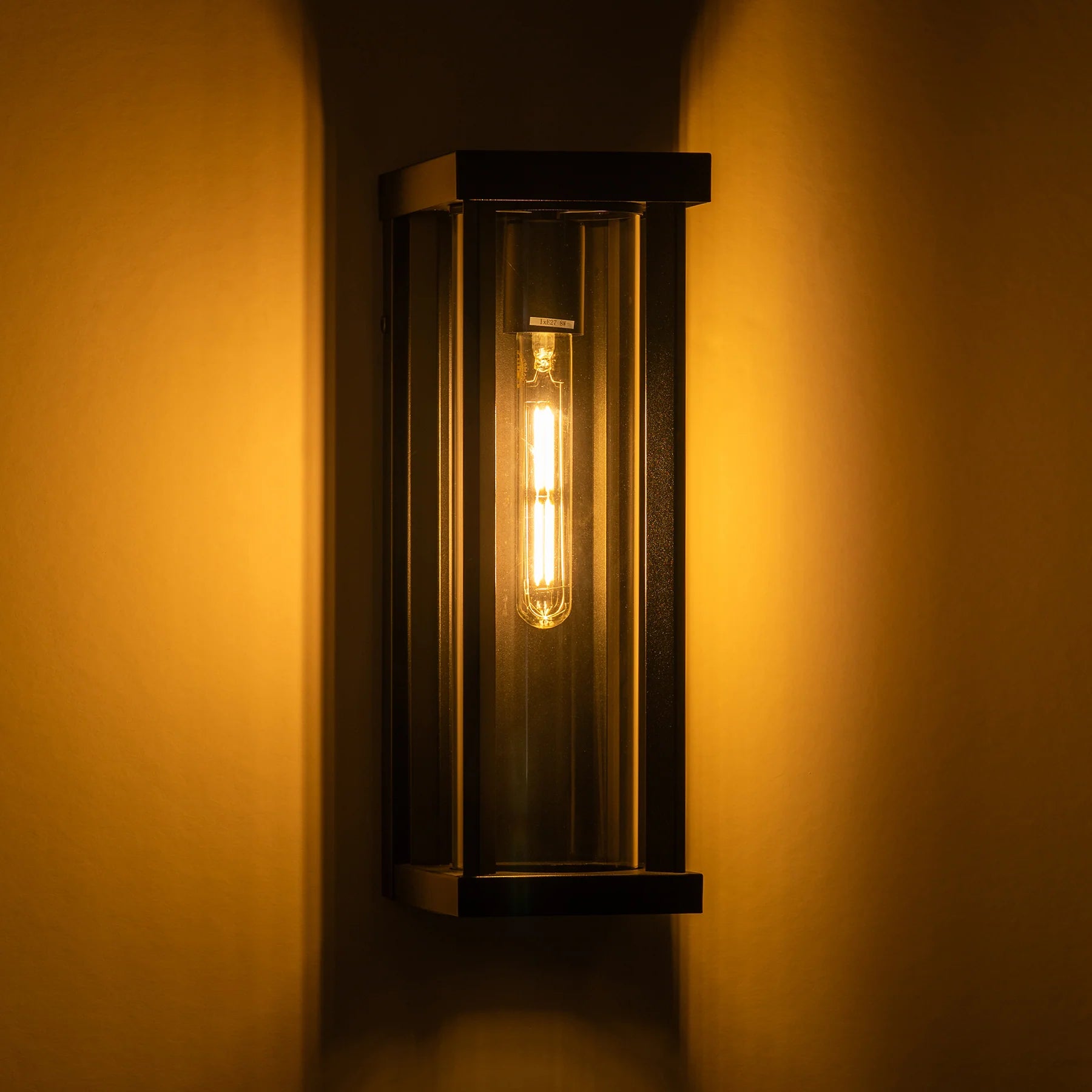 Havit Nalia Galvanised Iron Exterior Wall Lights 2700K Black 4W 240V IP44- HV3534W-S-BLK