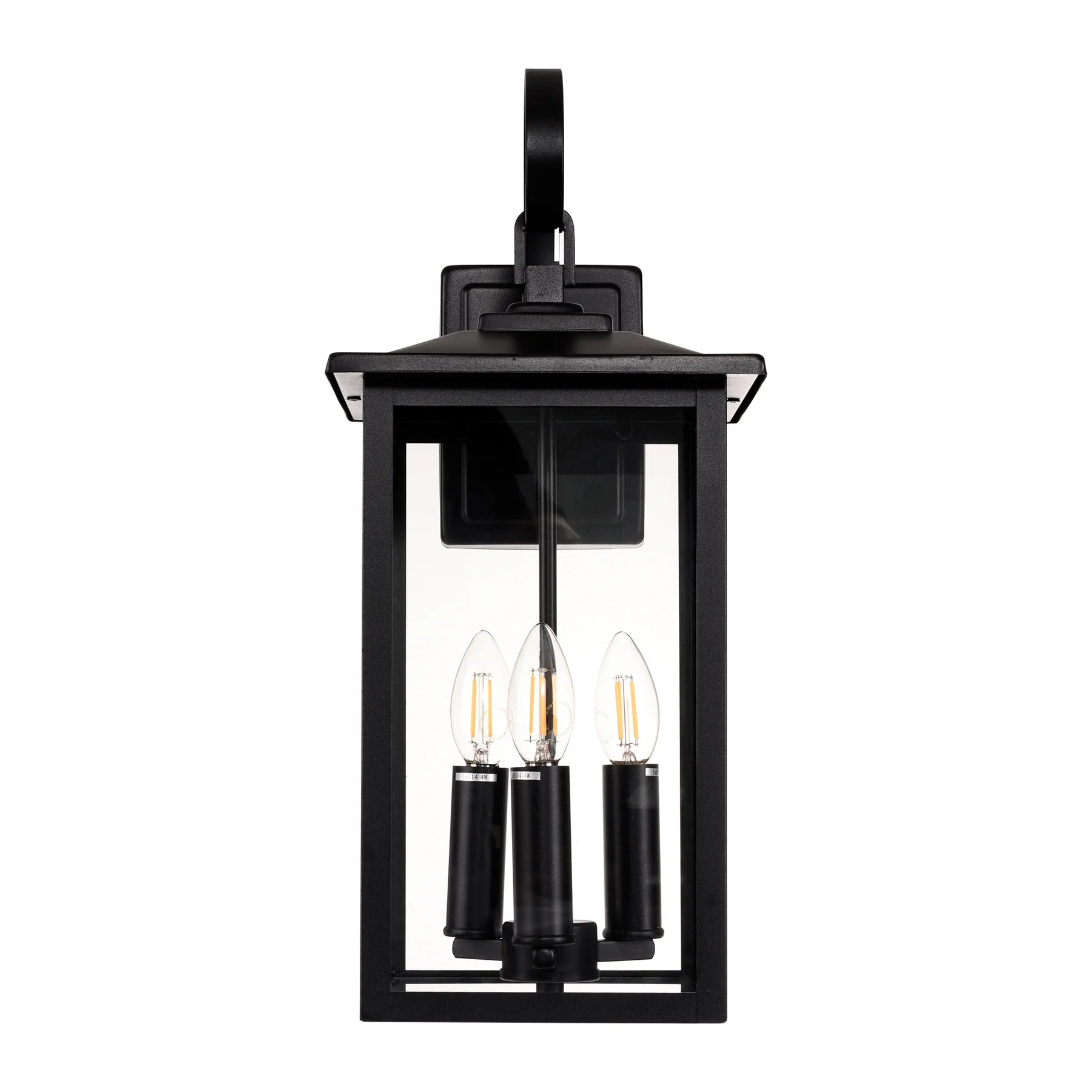 Havit Madix Galvanised Iron Exterior Wall Lights 2700K Black 3x4W 240V IP44- HV3535W-M-BLK 