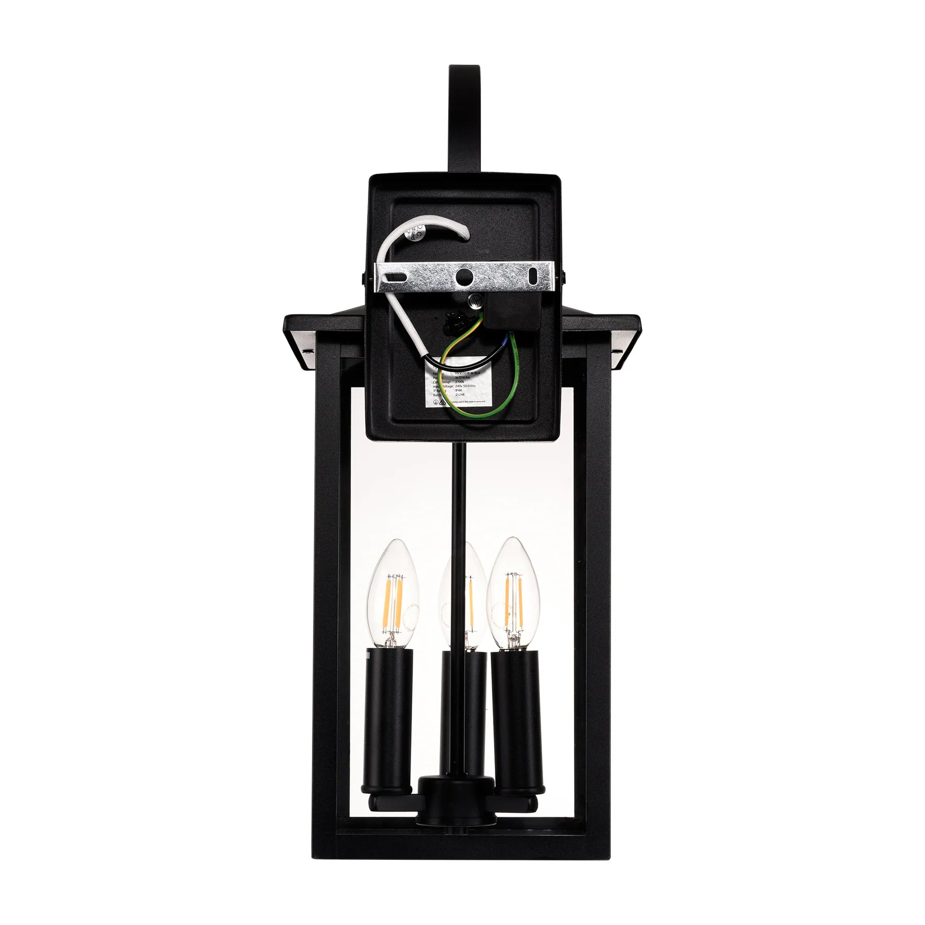 Havit Madix Galvanised Iron Exterior Wall Lights 2700K Black 3x4W 240V IP44- HV3535W-M-BLK 