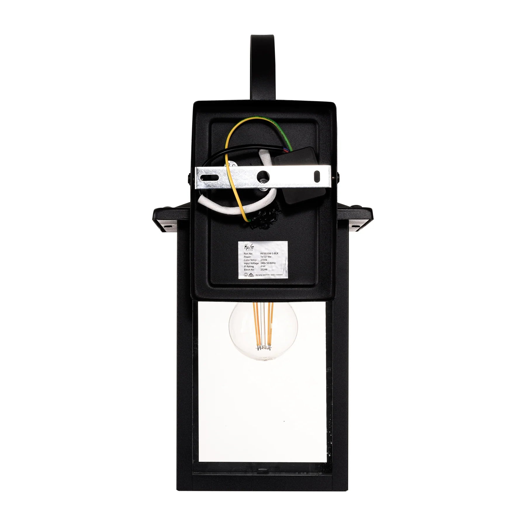 Havit Madix Galvanised Iron Exterior Wall Lights 2700K Black 8W 240V IP44- HV3535W-S-BLK