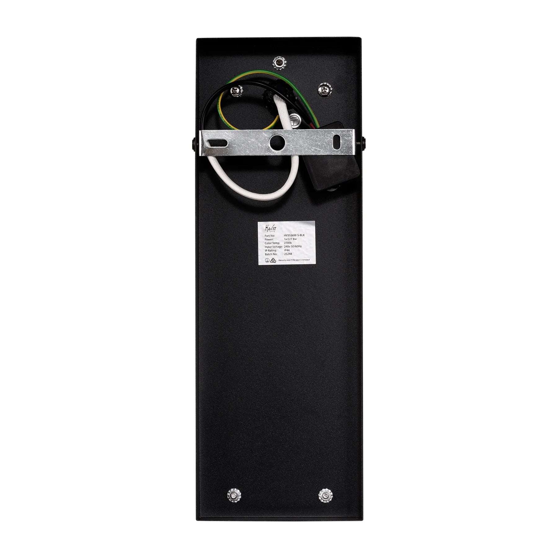 Havit Jace Galvanised Iron Exterior Wall Lights 2700K Black 4W 240V IP44- HV3536W-S-BLK