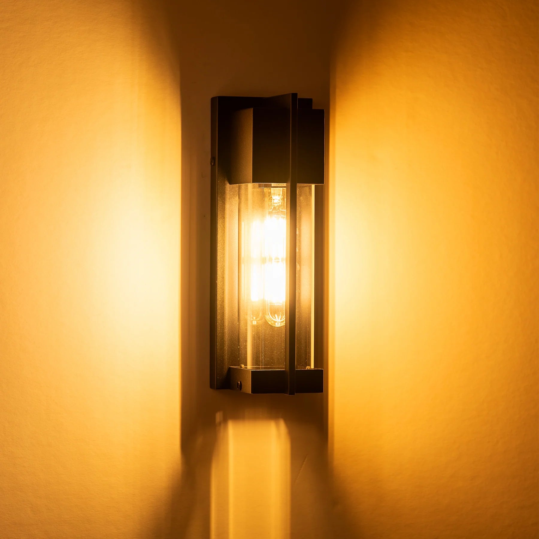 Havit Jace Galvanised Iron Exterior Wall Lights 2700K Black 4W 240V IP44- HV3536W-S-BLK