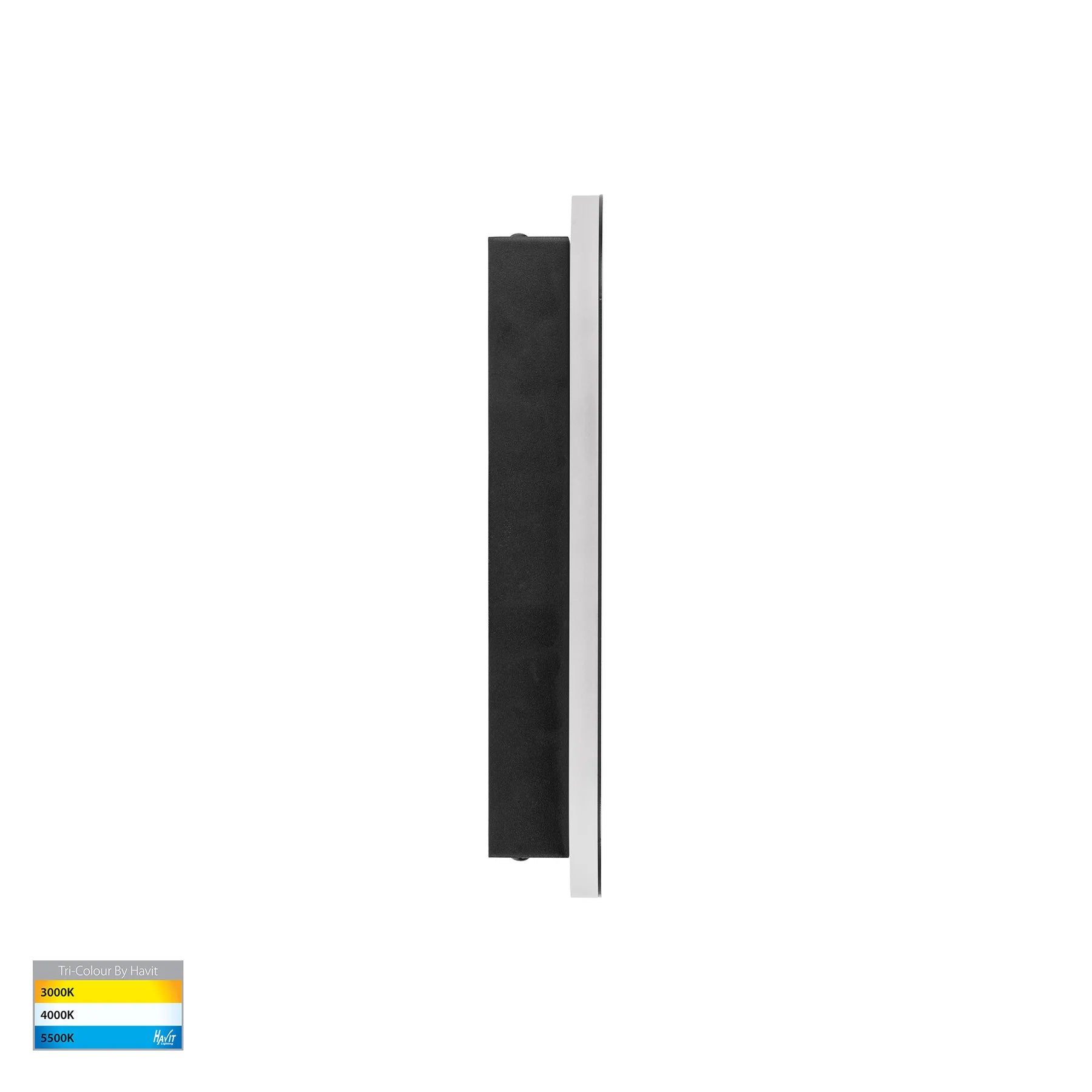 Havit Barline Shadow 300mm Exterior Wall Lights Tri- Aluminium Black 6W 240V IP65- HV3561T-BLK