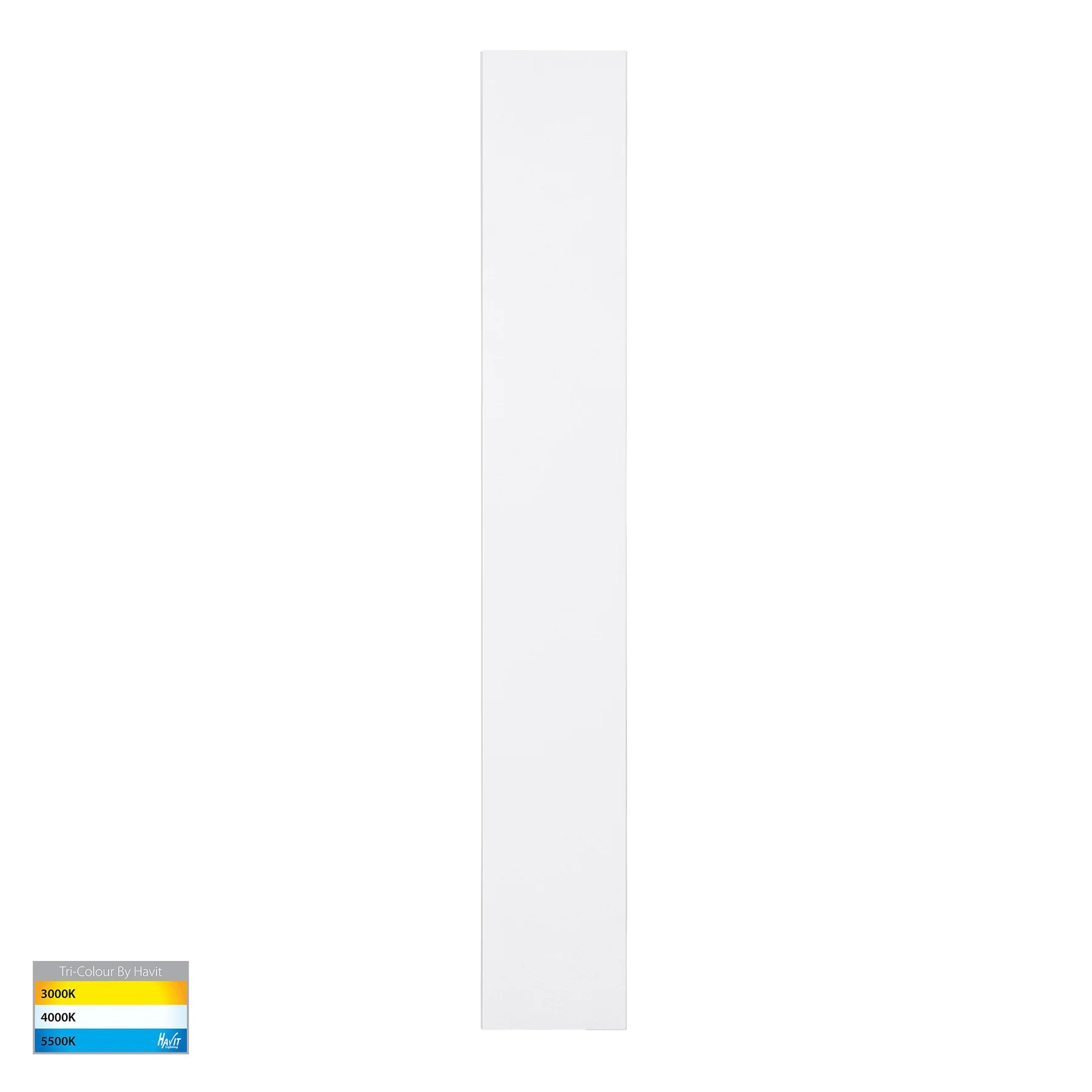 Havit Barline Shadow 600mm Exterior Wall Lights Tri- Aluminium White 9W-18W 240V/24V IP65 - HV3572T-WHT