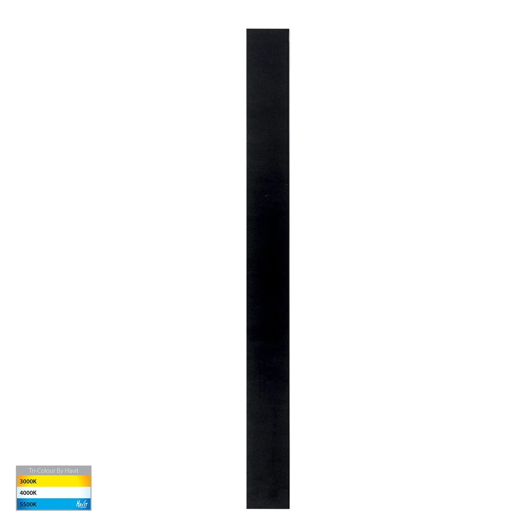 Havit Barline Shadow 1000mm Exterior Wall Lights Tri- Aluminium Black 15W-30W 240V/24V IP65 - HV3574T-BLK