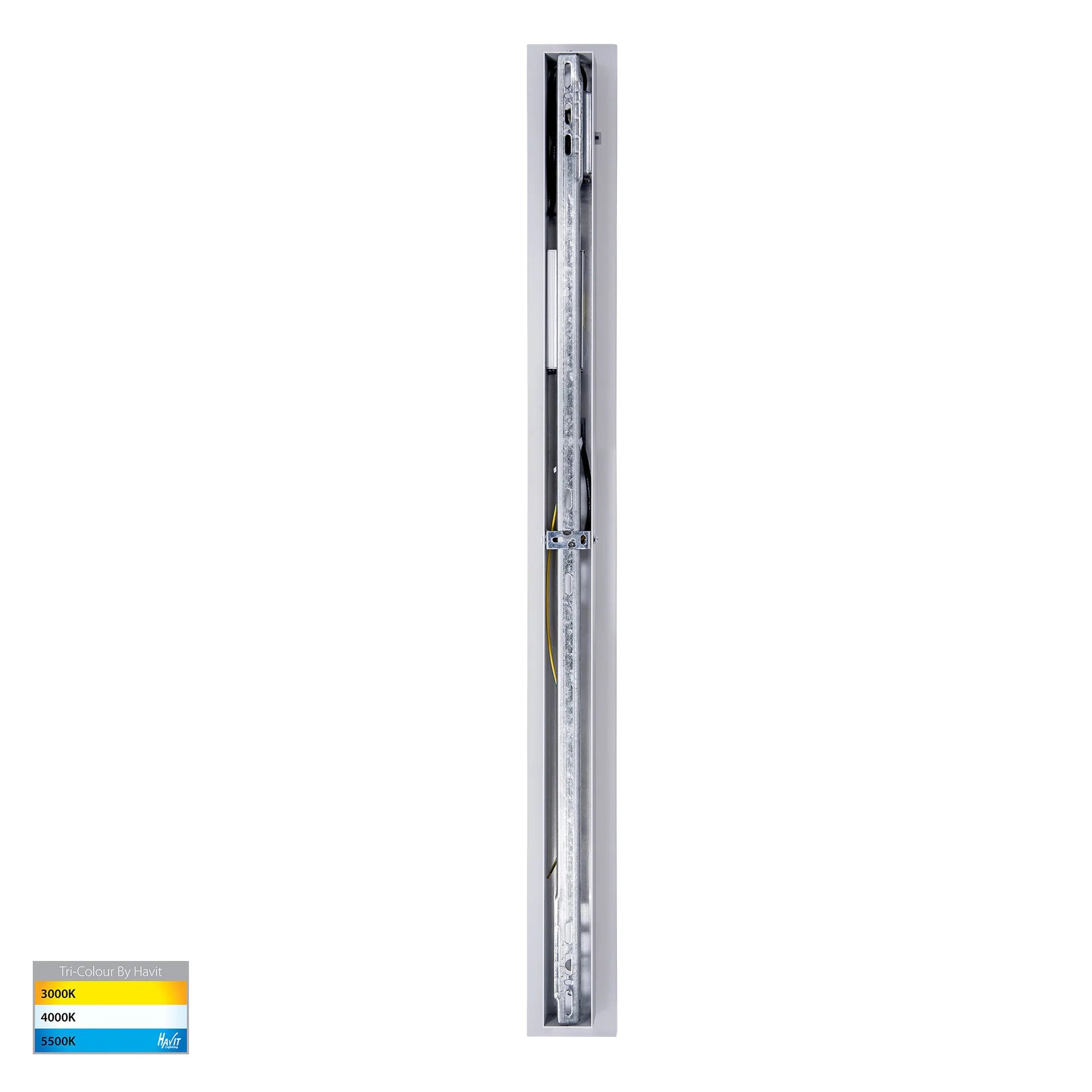 Havit Barline Shadow 1000mm Exterior Wall Lights Tri- Aluminium White 15W-30W 240V/24V IP65 - HV3574T-WHT
