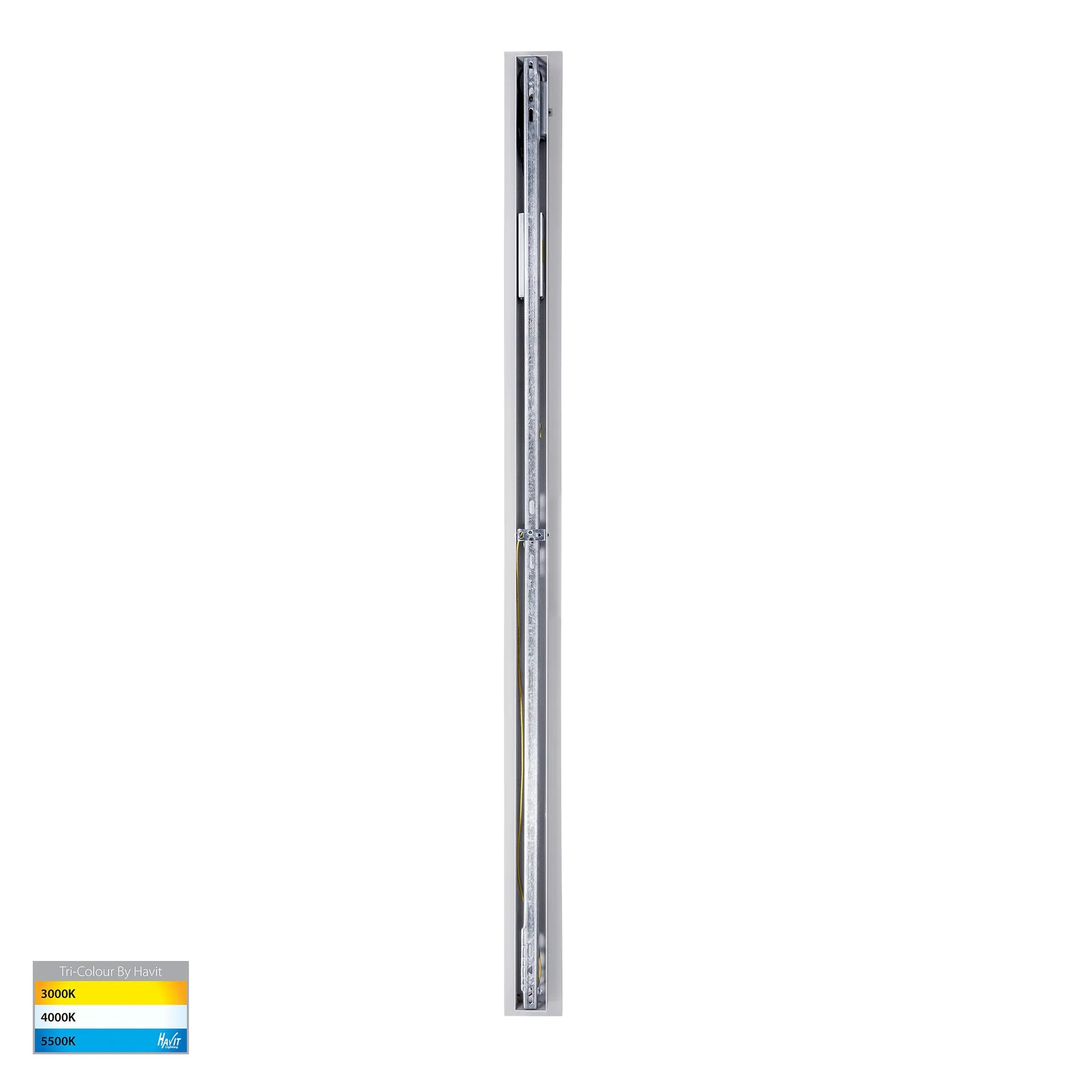 Havit Barline Shadow 1500mm Exterior Wall Lights Tri- Aluminium White 22W-45W 240V/24V IP65 - HV3576T-WHT