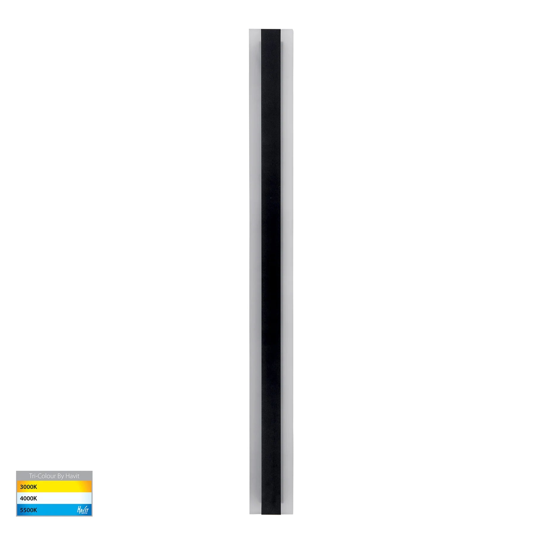 Havit Barline 1000mm Exterior Wall Lights Tri- Black 15W-30W 240V/24V IP65- HV3584T-BLK